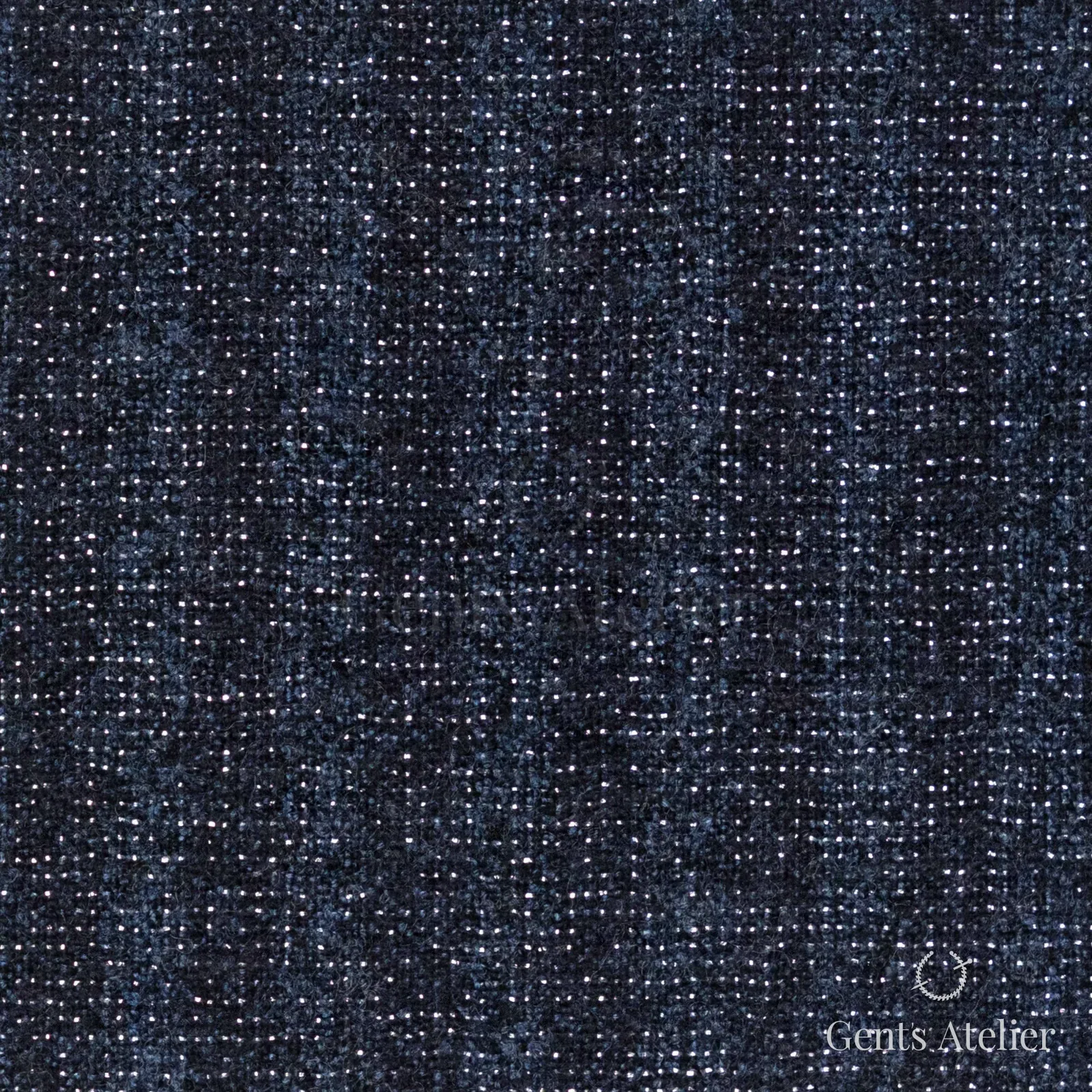 Костюмная ткань Marzoni 609 - 401 / 1500 — Тёмно-синий, меланж, 92% шерсть, 4% полиамид, 3% полиэстер, 1% эластан