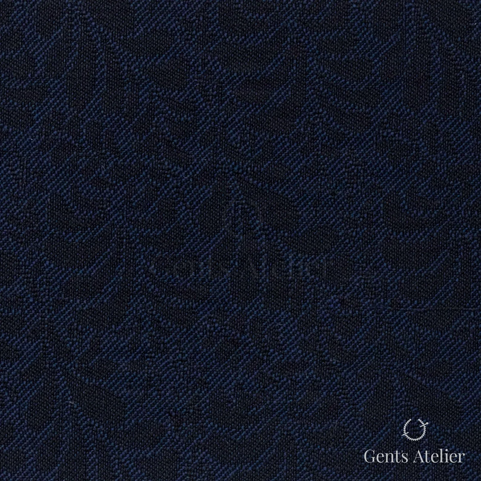 Костюмная ткань Marzoni 609 - 429 / 1000 — Синий, узор, 100% шерсть