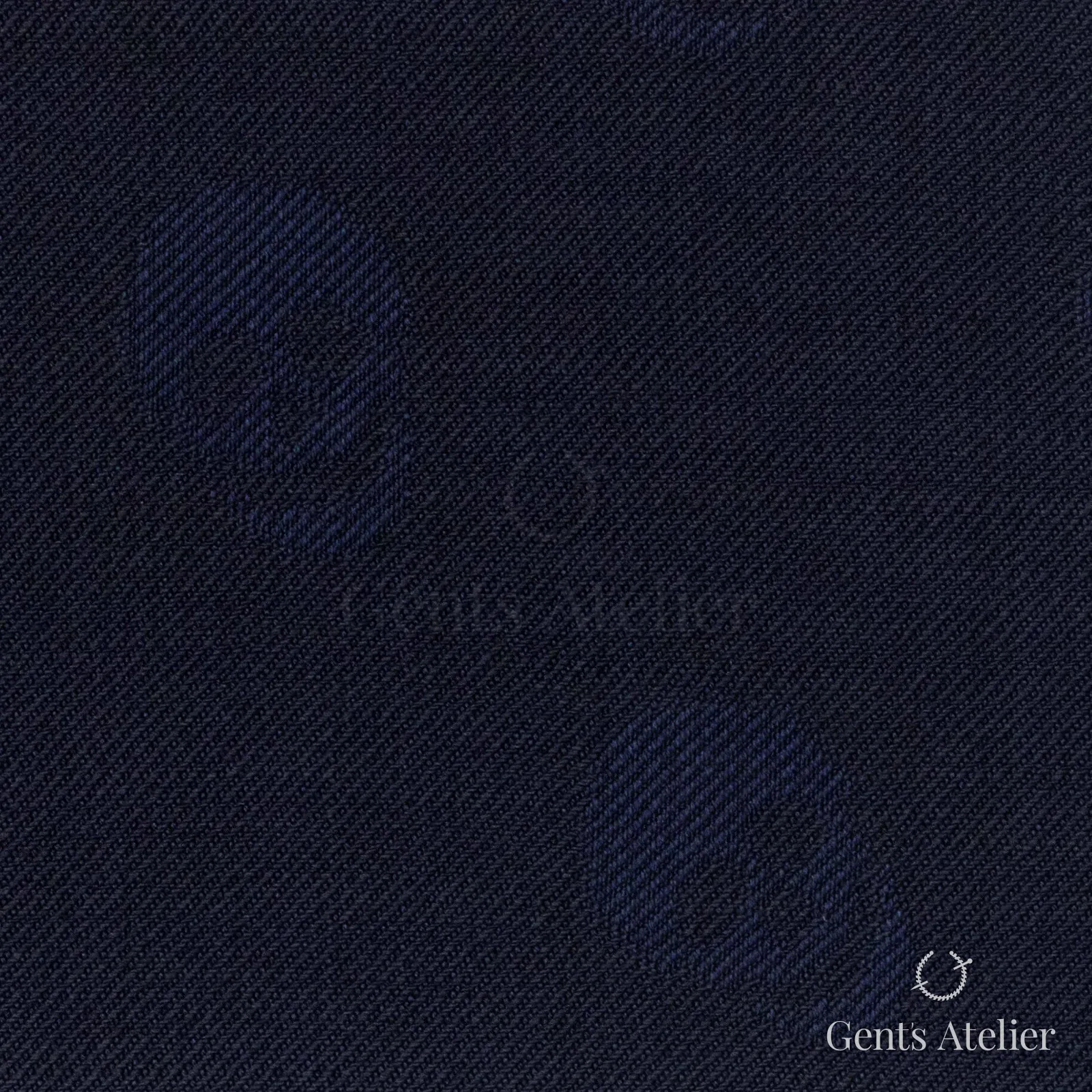 Костюмная ткань Marzoni 609 - 446 / 1000 — Тёмно-синий, узор, 100% шерсть