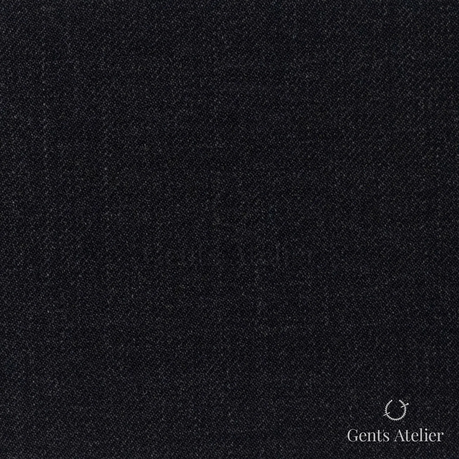 Костюмная ткань Marzoni 609 - 983 / 900 — Антрацит, однотонная, 100% шерсть