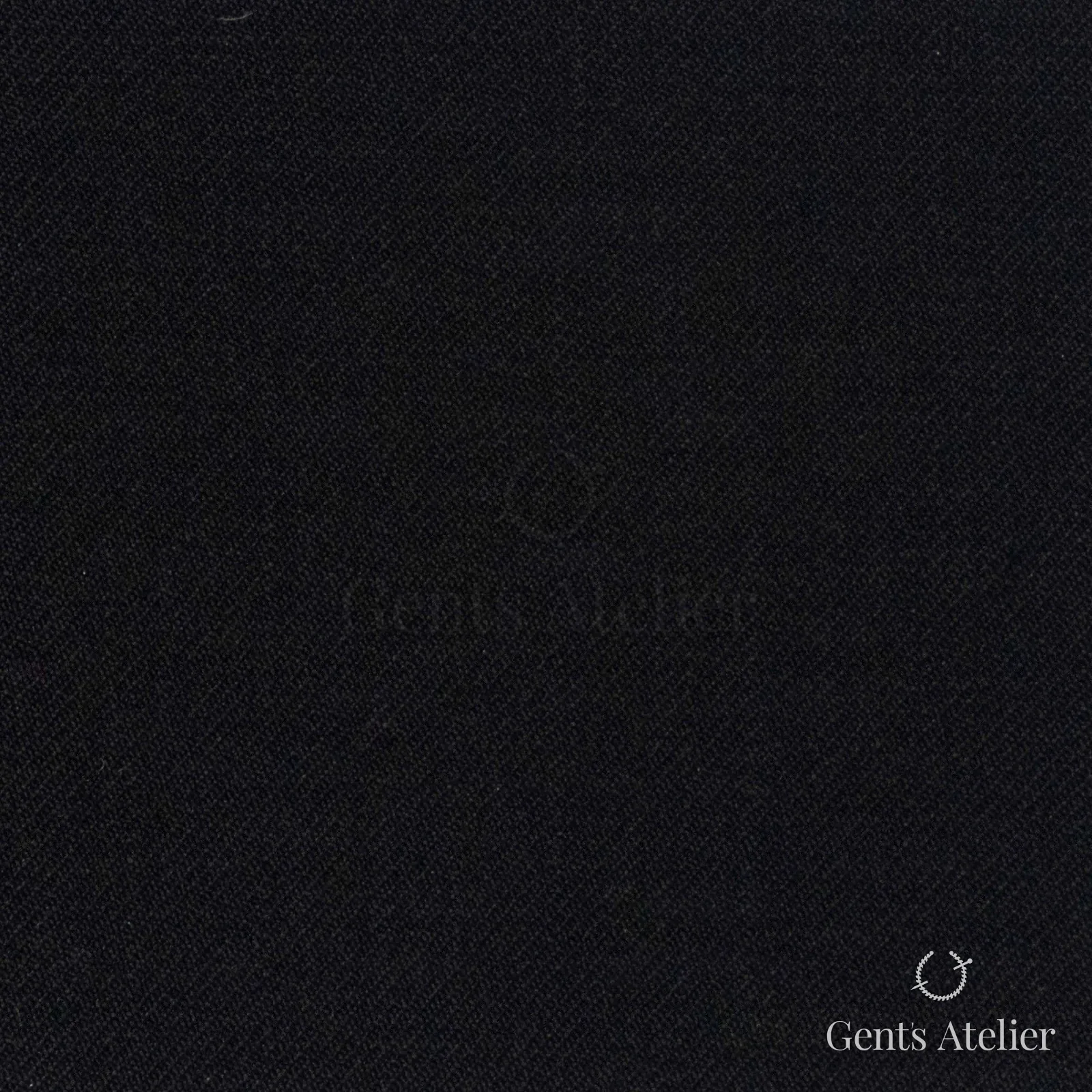 Костюмная ткань Marzoni 609 - 990 / 900 — Чёрный, однотонная, 100% шерсть