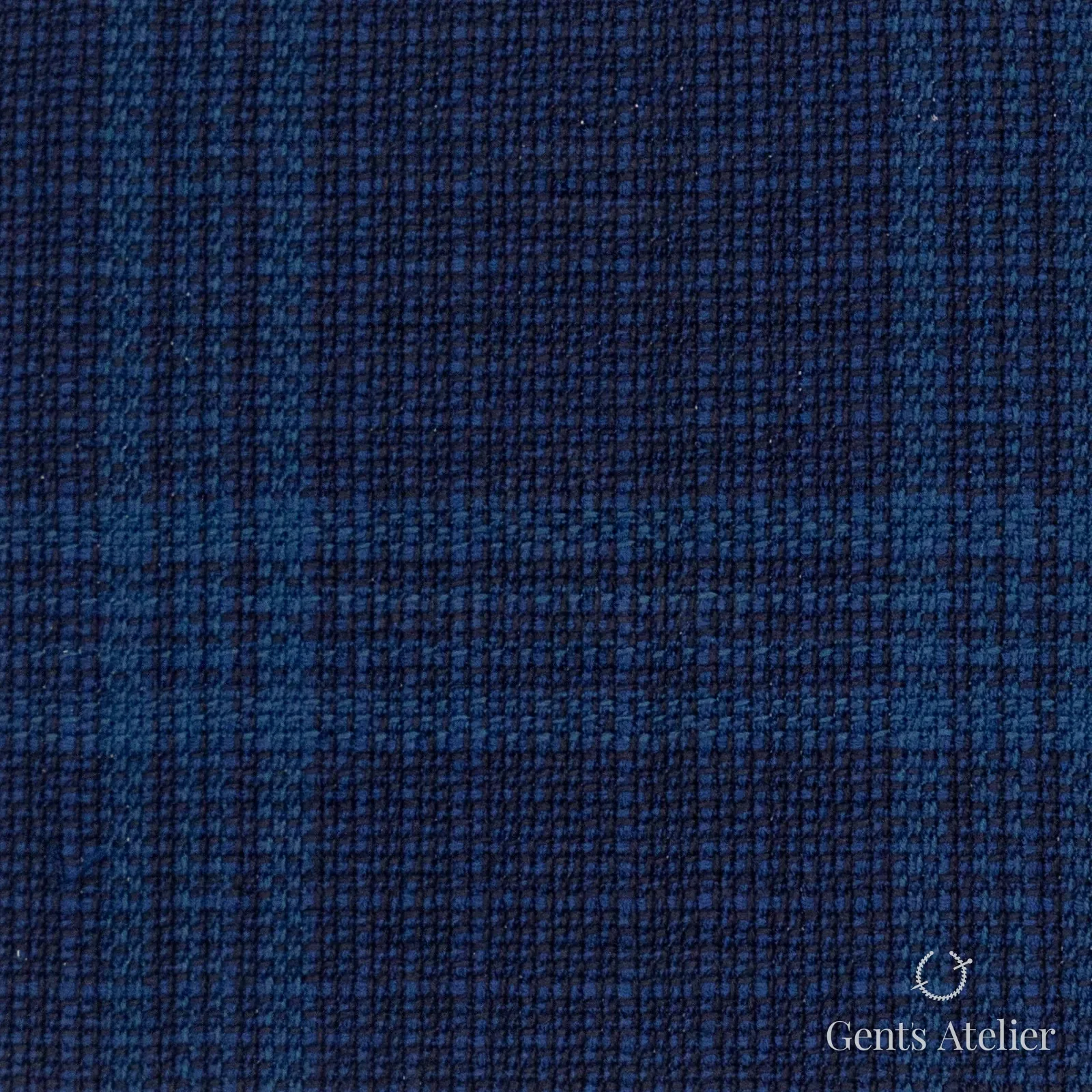 Костюмная ткань Marzoni 600 - 287 / 900 — Синий / Зелёный, клетка, 100% шерсть