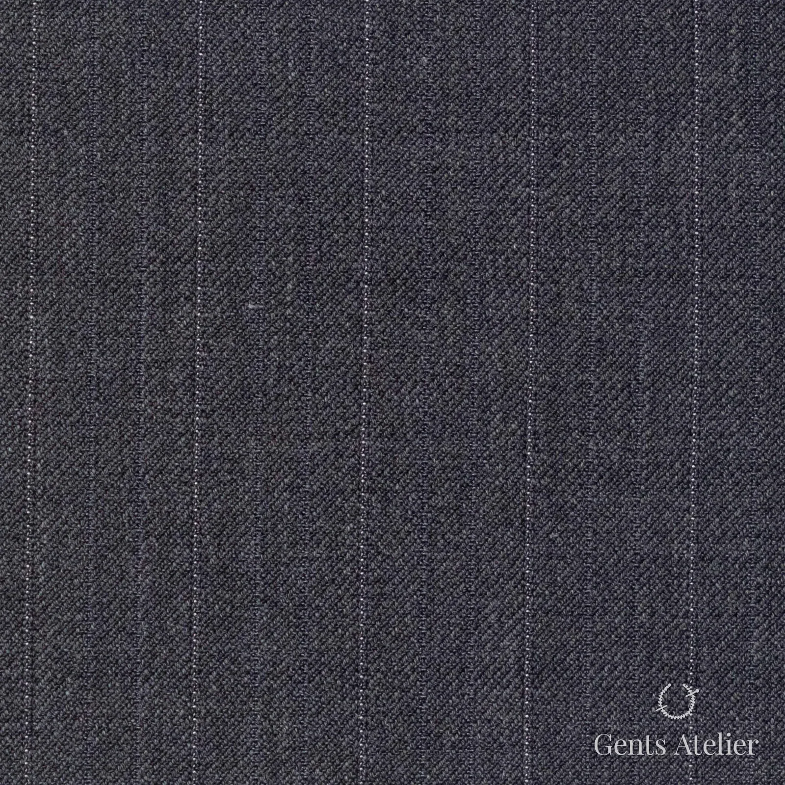 Костюмная ткань Marzoni 607 - 872 / 1000 — Серый / Белый, полоса, 100% шерсть