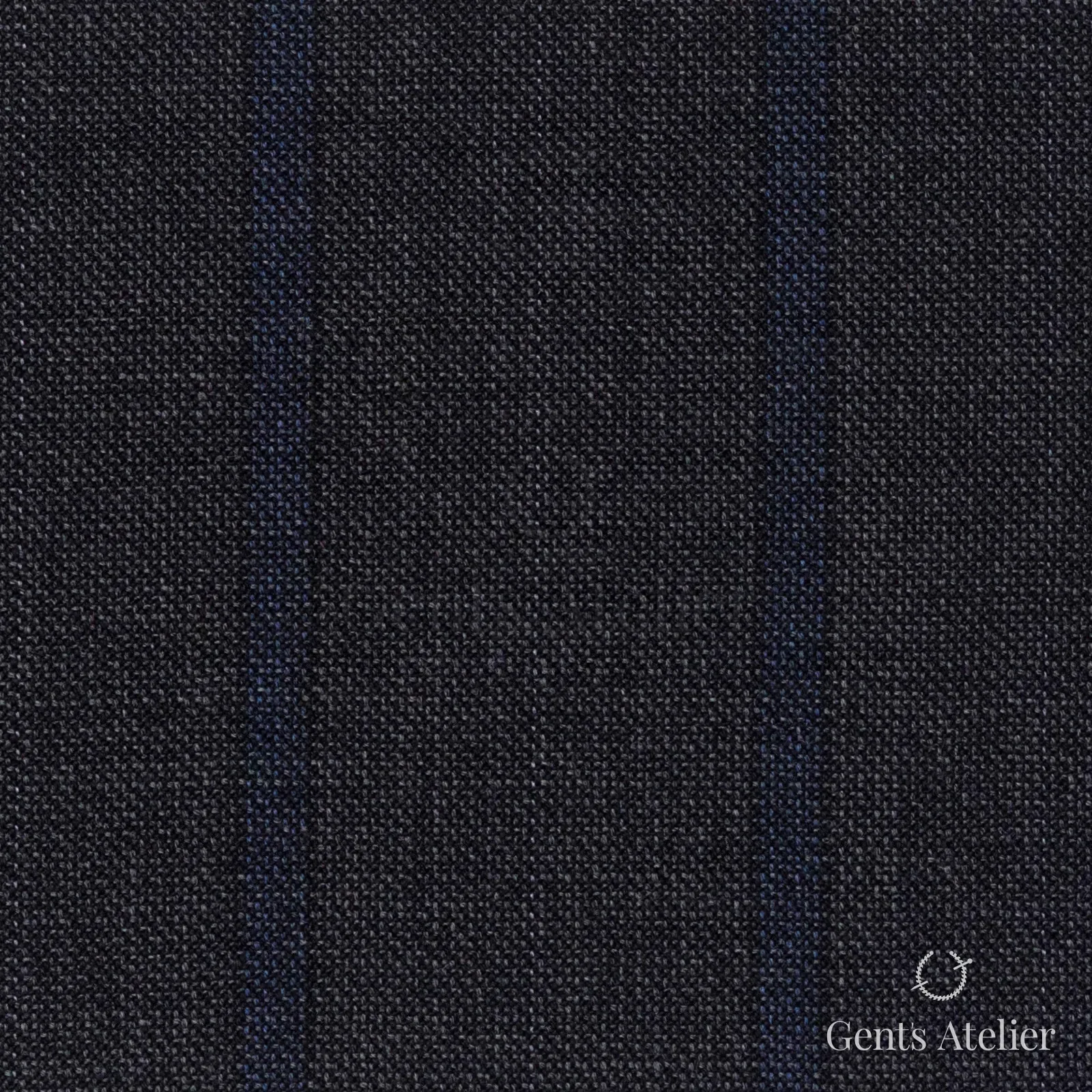Костюмная ткань Marzoni 607 - 879 / 1000 — Серый / Синий, меланж, 100% шерсть