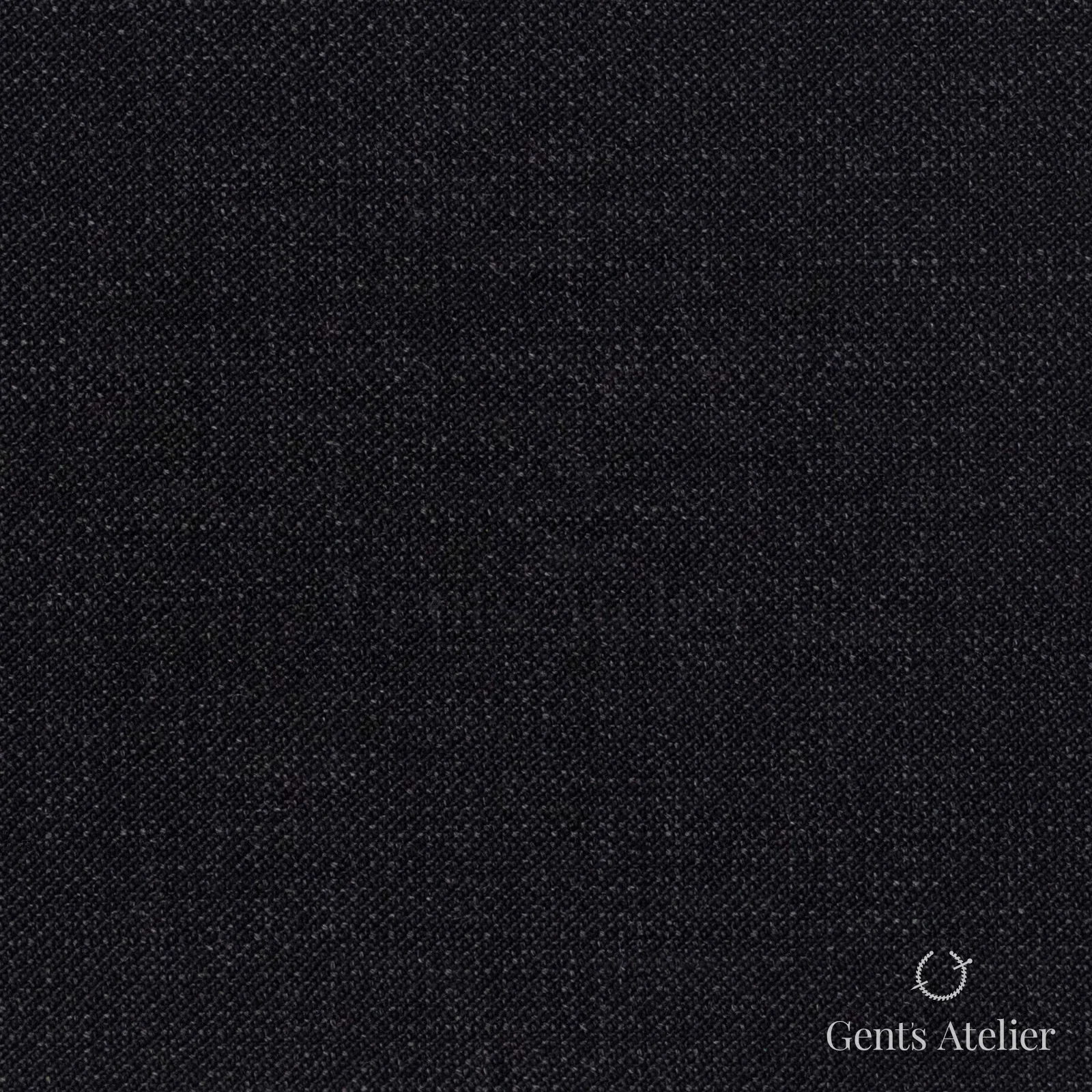 Костюмная ткань Marzoni 609 - 725 / 1000 — Антрацит, однотонная, 100% шерсть