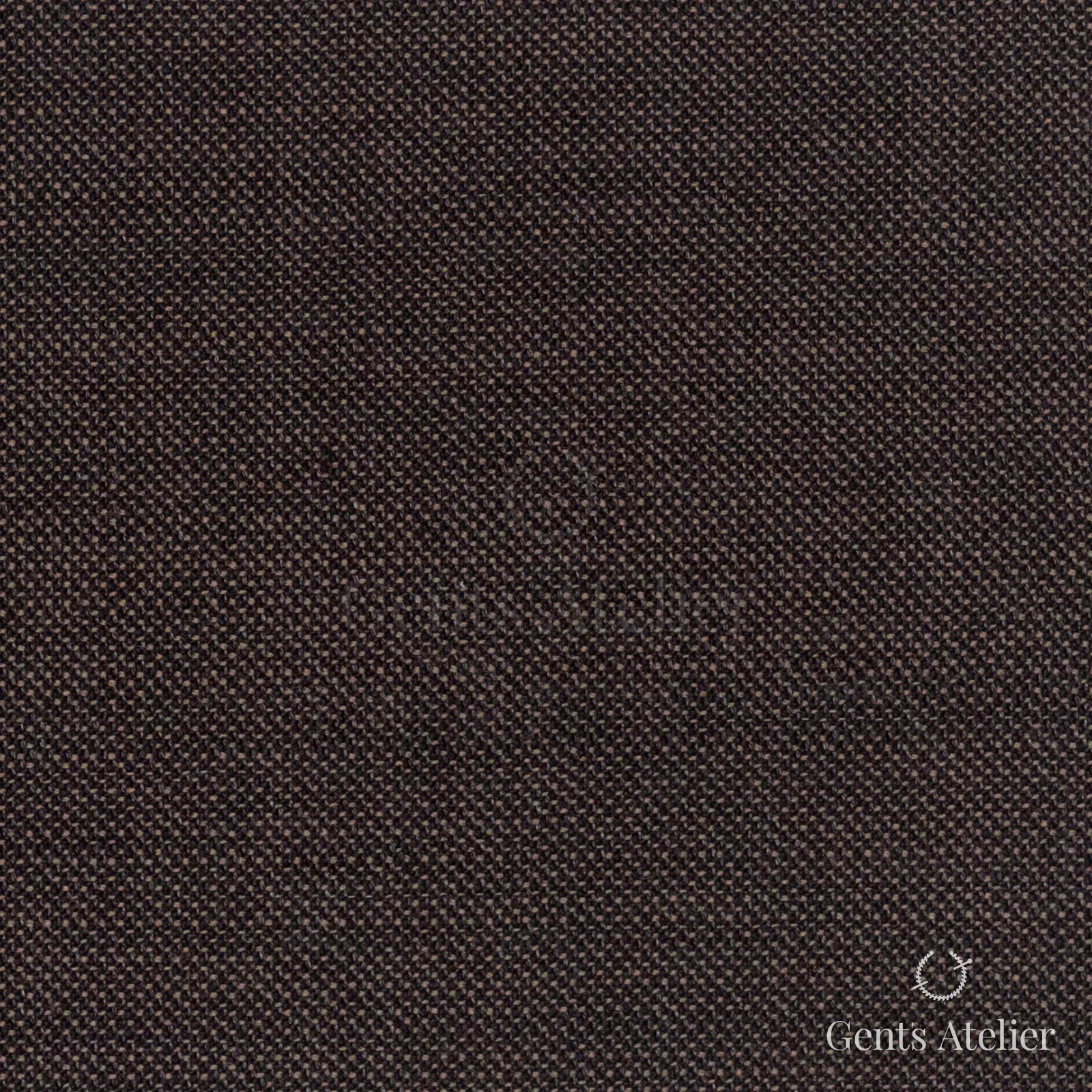 Костюмная ткань Marzoni 609 - 727 / 1000 — Коричневый, однотонная, 100% шерсть
