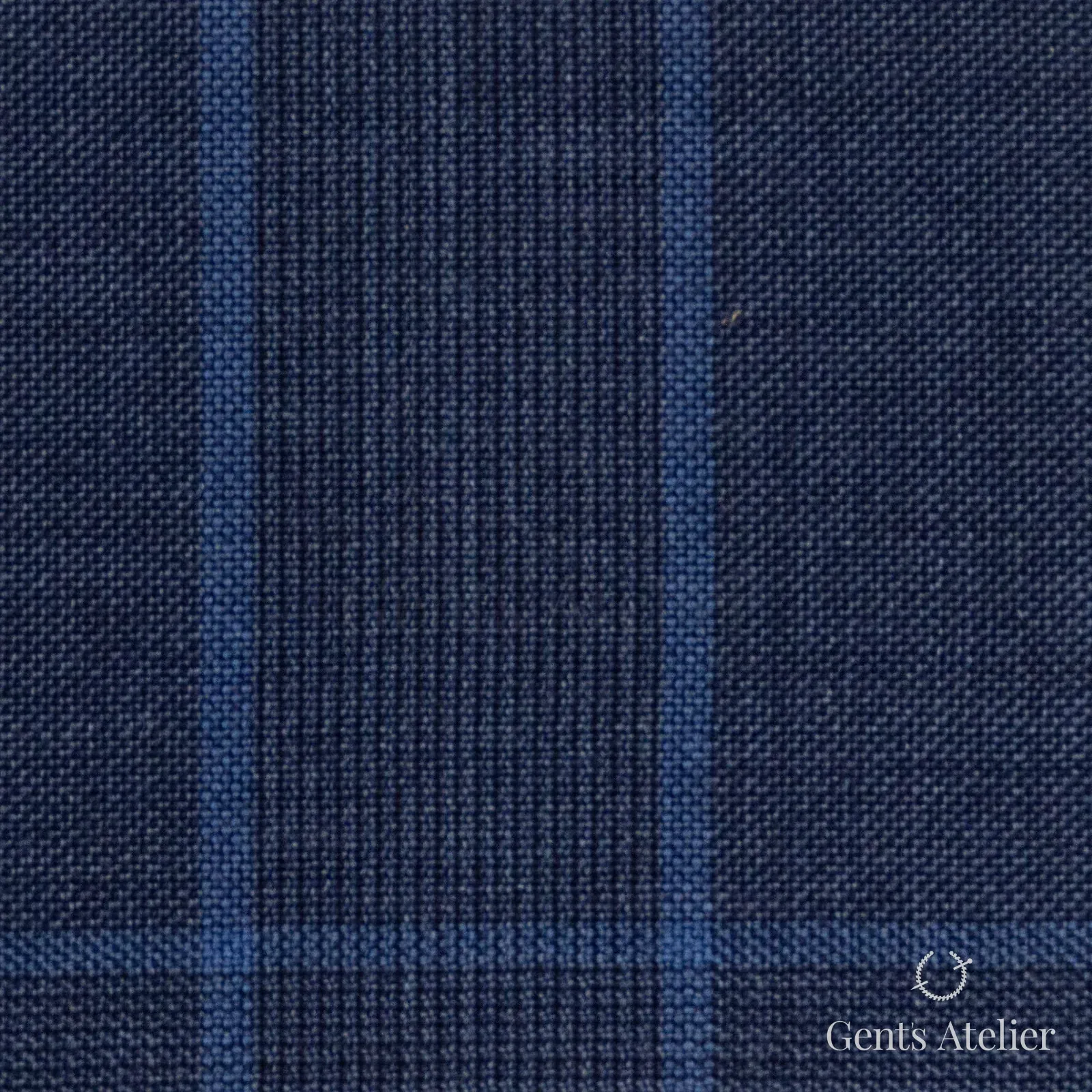 Костюмная ткань Marzoni 621 - 056 / 900 — Синий, оконная клетка, 100% шерсть