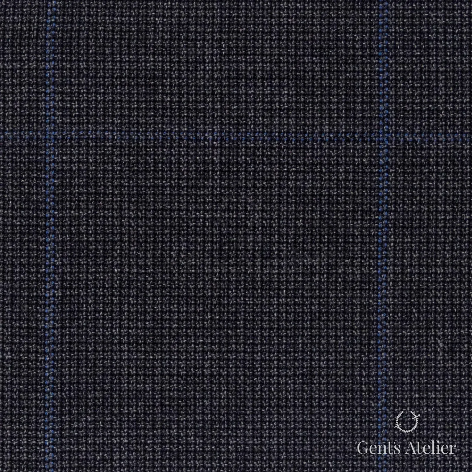Костюмная ткань Marzoni 621 - 063 / 900 — Серый / Синий, меланж, 100% шерсть