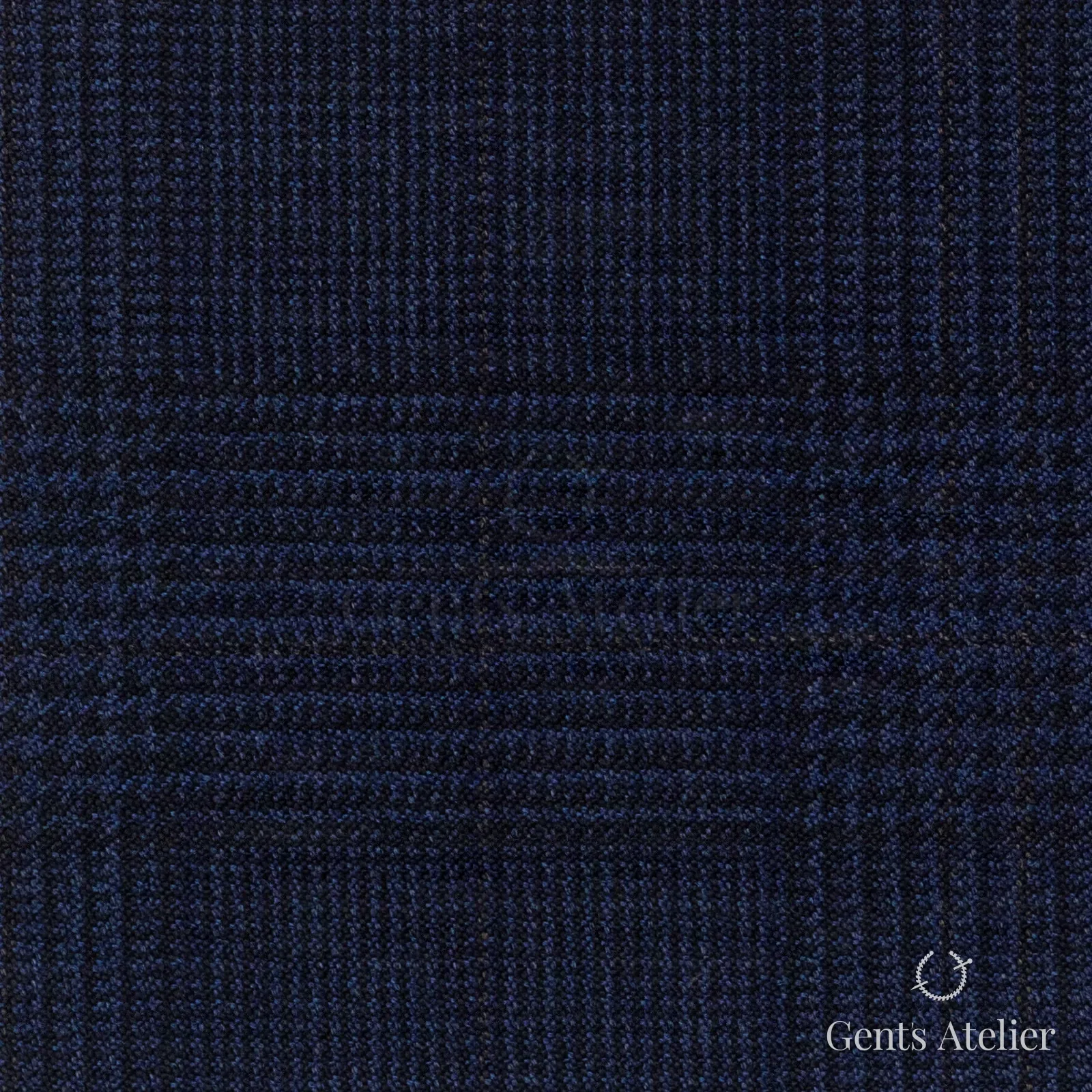 Костюмная ткань Marzoni 621 - 081 / 900 — Тёмно-синий, гусиная лапка, 100% шерсть