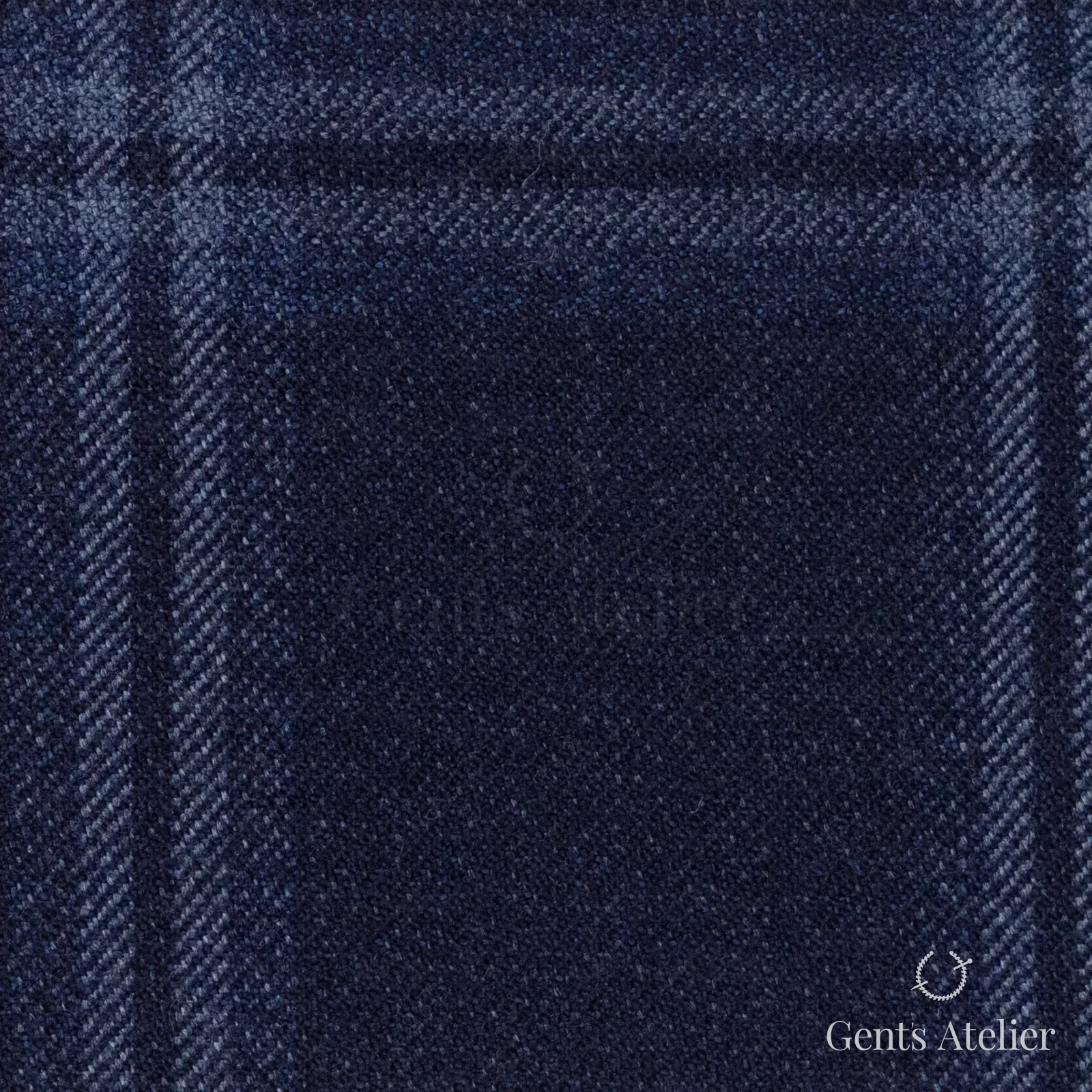 Костюмная ткань Marzoni 641 - 017 / 900 — Синий, оконная клетка, 100% шерсть