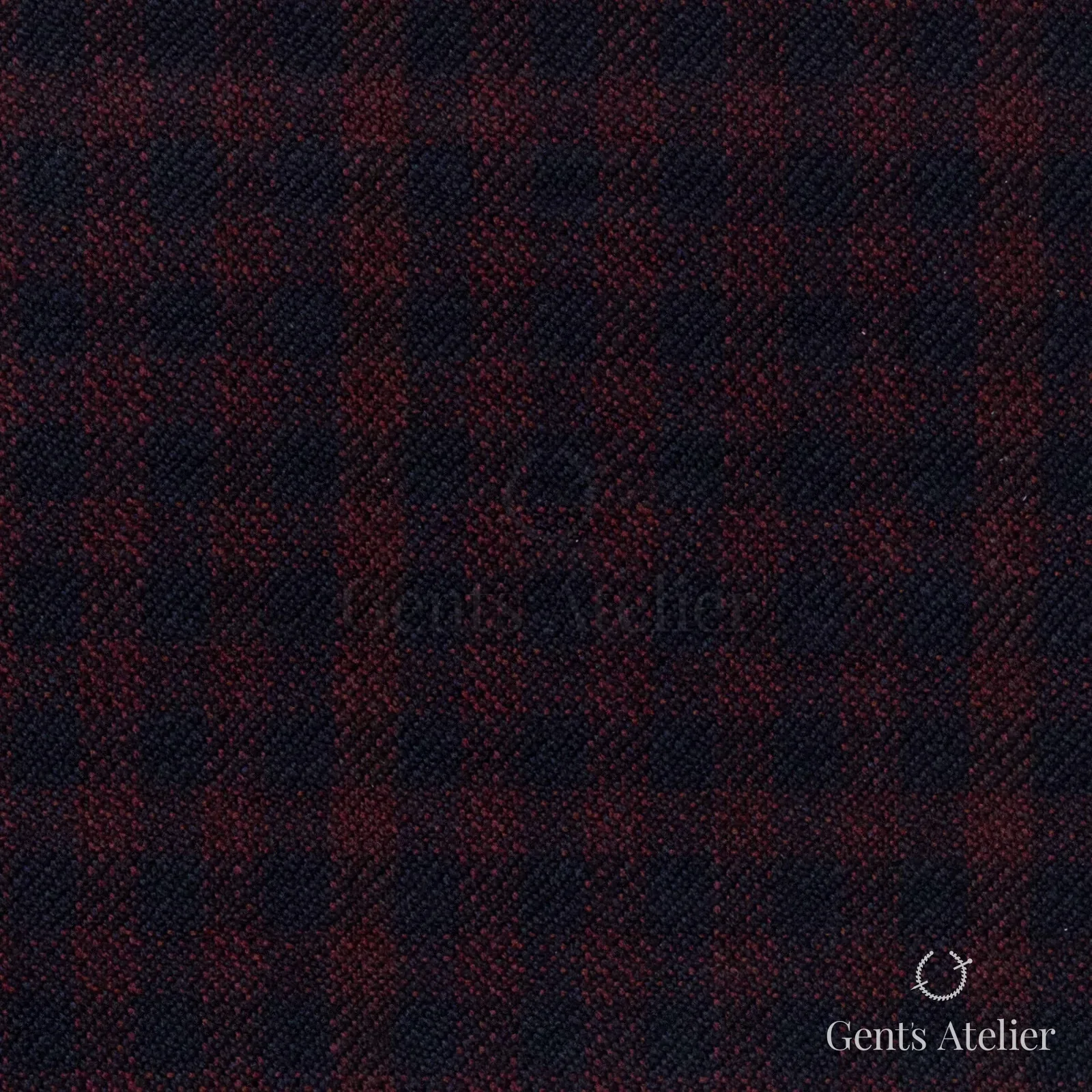Костюмная ткань Marzoni 655 - 004 / 1200 — Красный / Синий, оконная клетка, 95% шерсть, 5% кашемир