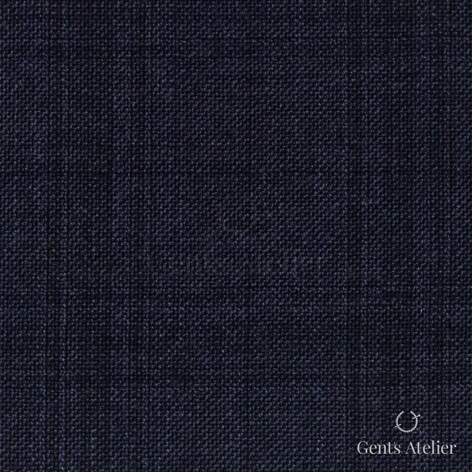 Костюмная ткань Marzoni 655 - 041 / 1200 — Тёмно-синий, оконная клетка, 100% шерсть