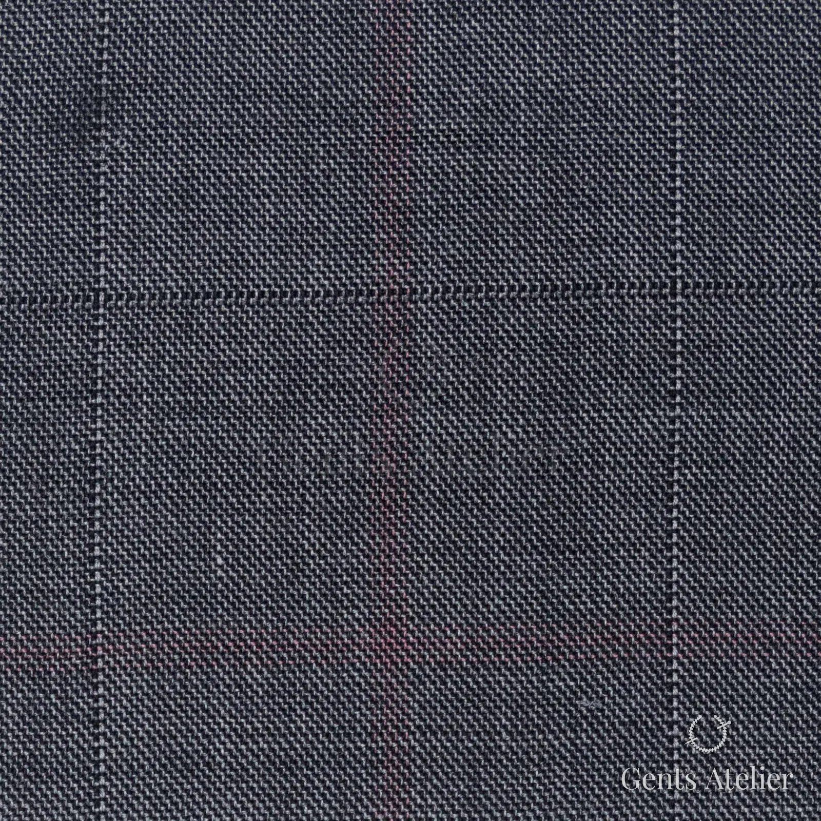 Костюмная ткань Marzoni 608 - 234 / 1500 — Серый, оконная клетка, 100% шерсть
