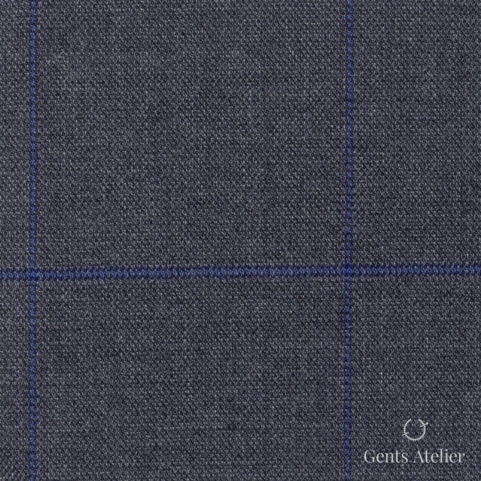 Костюмная ткань Marzoni 608 - 240 / 1500 — Серый, оконная клетка, 100% шерсть