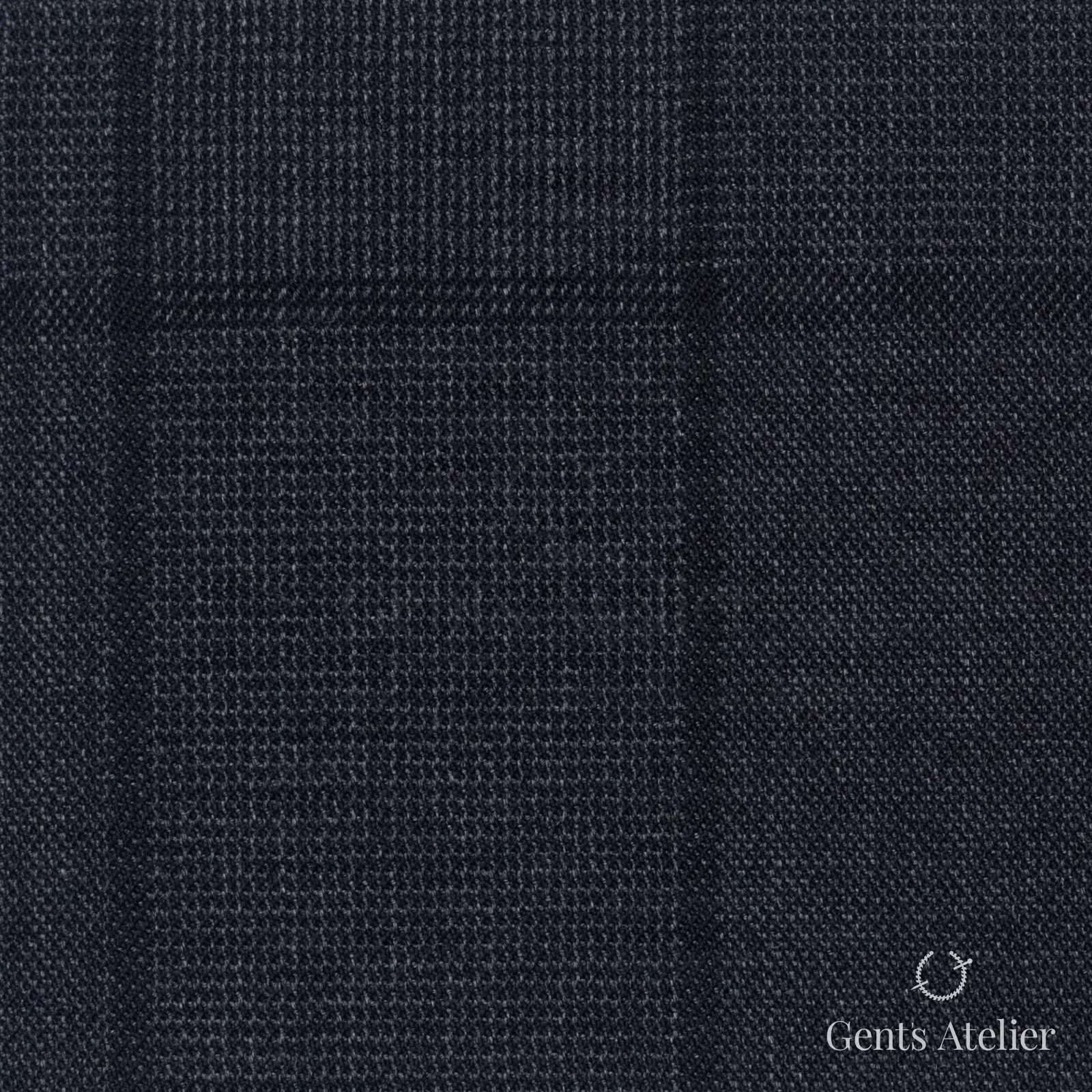 Костюмная ткань Marzoni 608 - 244 / 1500 — Антрацит, гусиная лапка, 100% шерсть