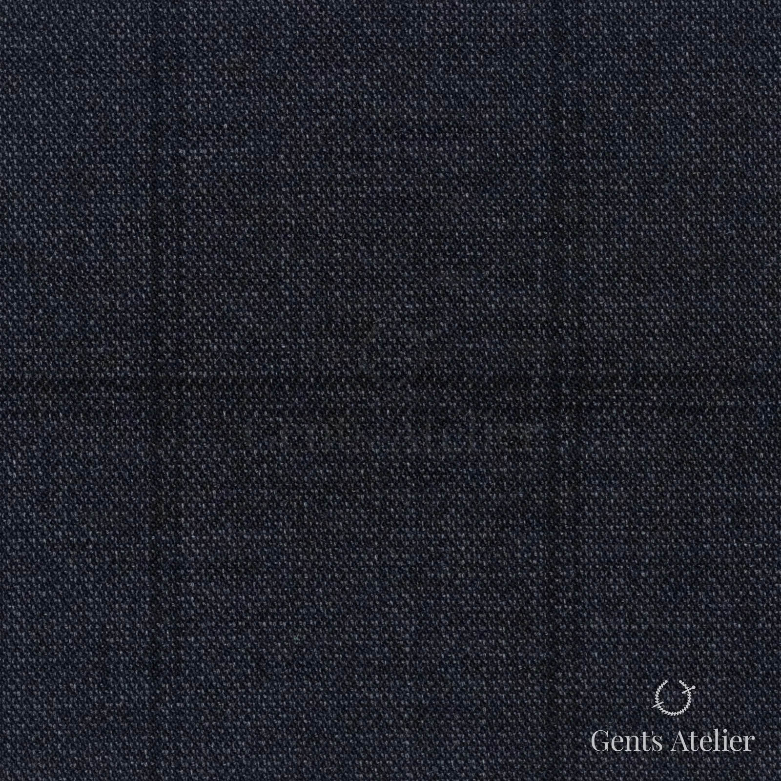 Костюмная ткань Marzoni 608 - 247 / 1500 — Антрацит, оконная клетка, 100% шерсть