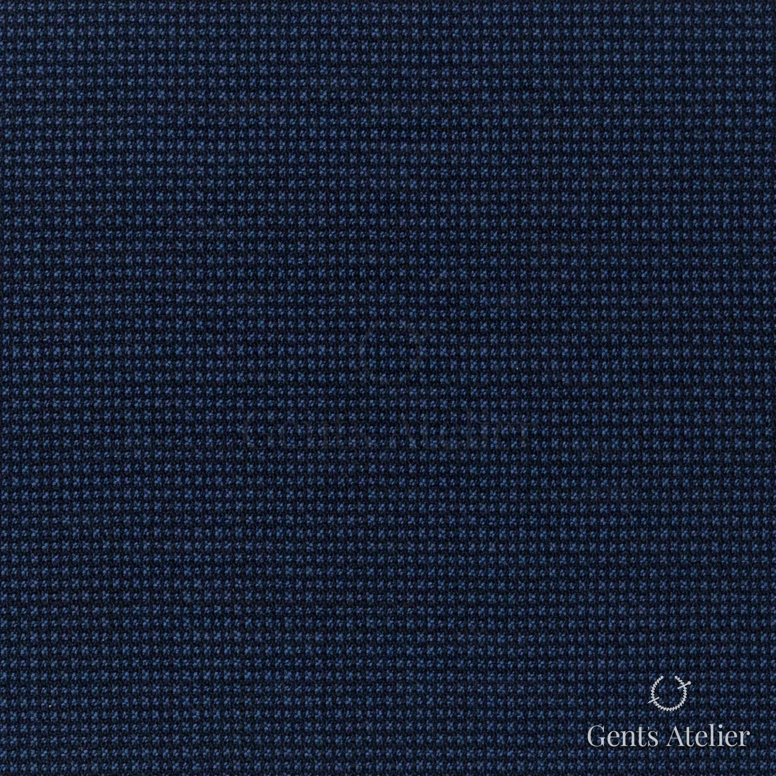 Костюмная ткань Marzoni 608 - 259 / 1500 — Тёмно-синий, гусиная лапка, 100% шерсть
