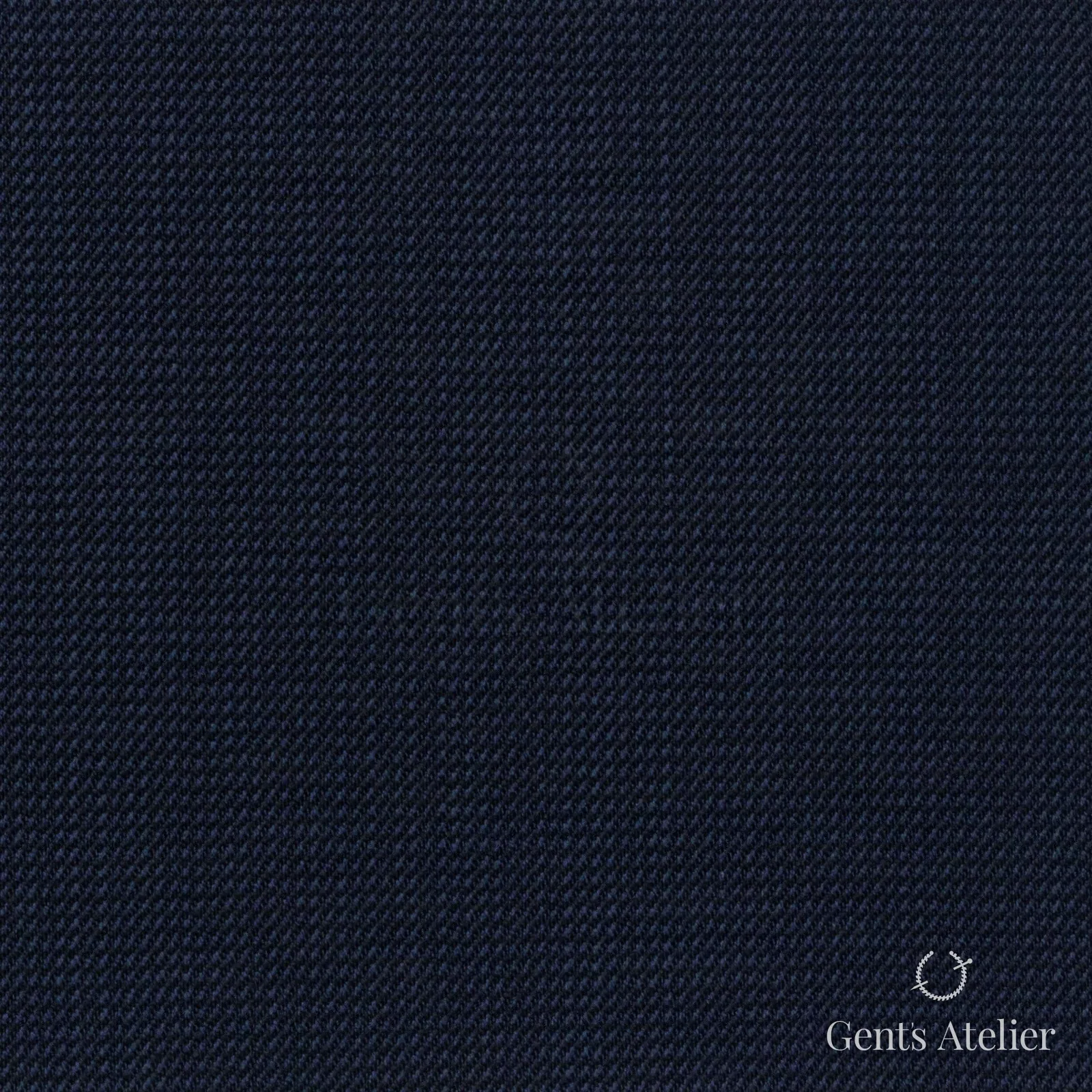 Костюмная ткань Marzoni 608 - 263 / 1500 — Mid-Night Blue, однотонная, 100% шерсть