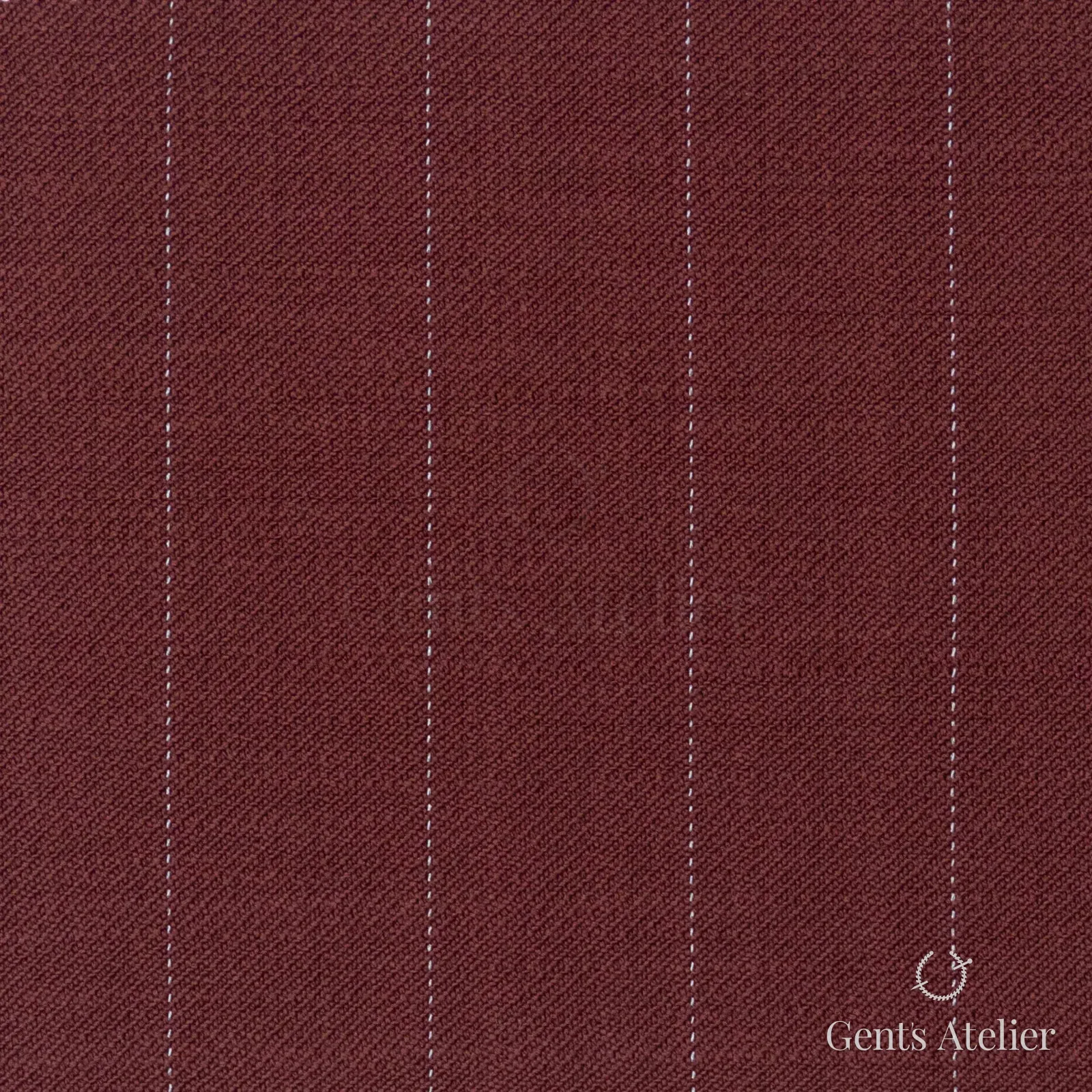 Костюмная ткань Marzoni 609 - 614 / 900 — Бордовый, полоса, 100% шерсть