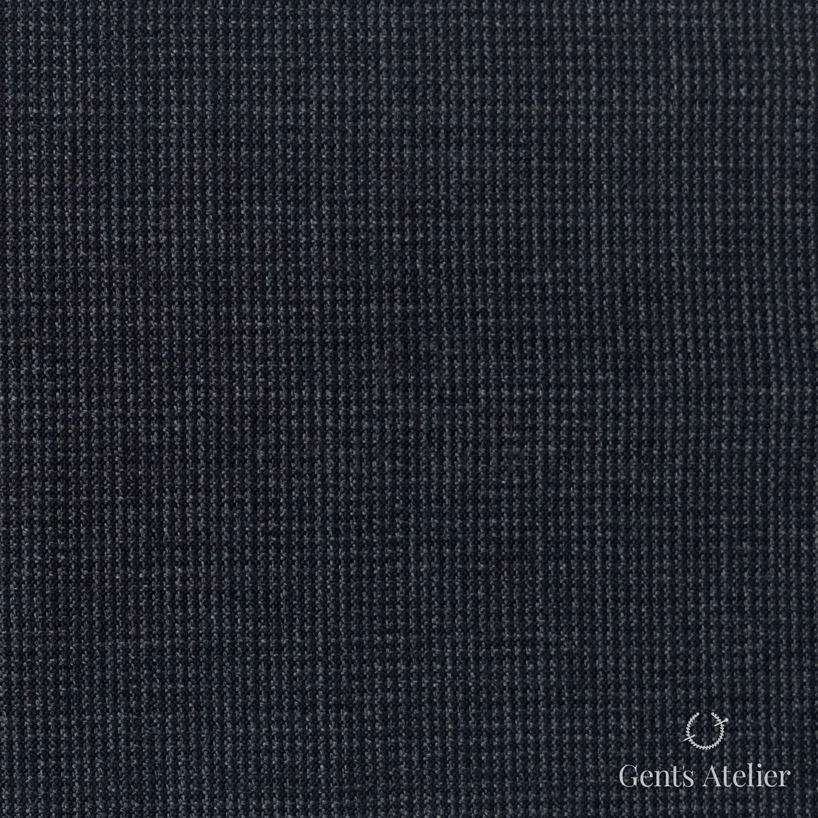 Костюмная ткань Marzoni 725 - 441 / 1400 — Антрацит, полоса, 100% шерсть