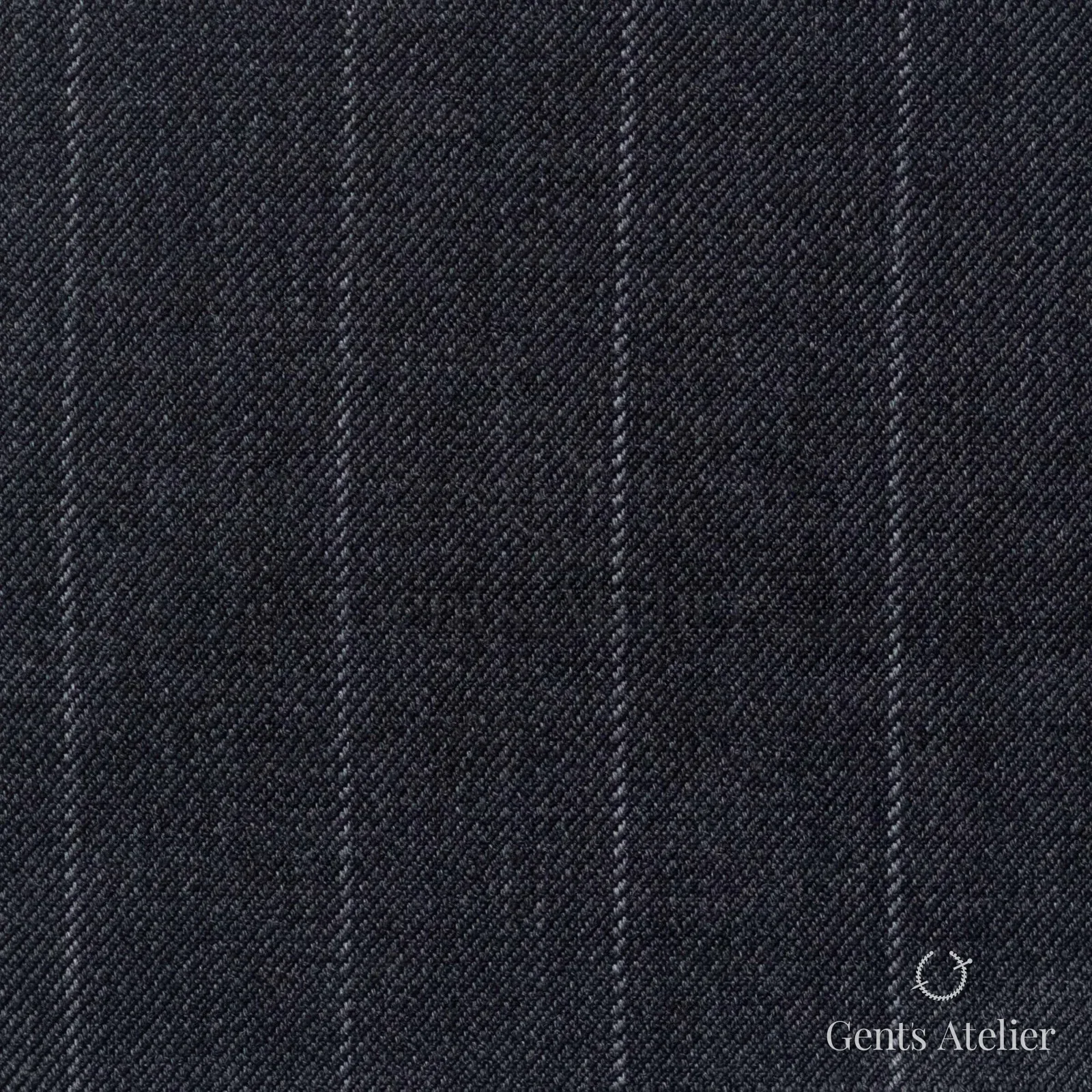Костюмная ткань Marzoni 725 - 447 / 1400 — Антрацит / Белый, оконная клетка, 100% шерсть