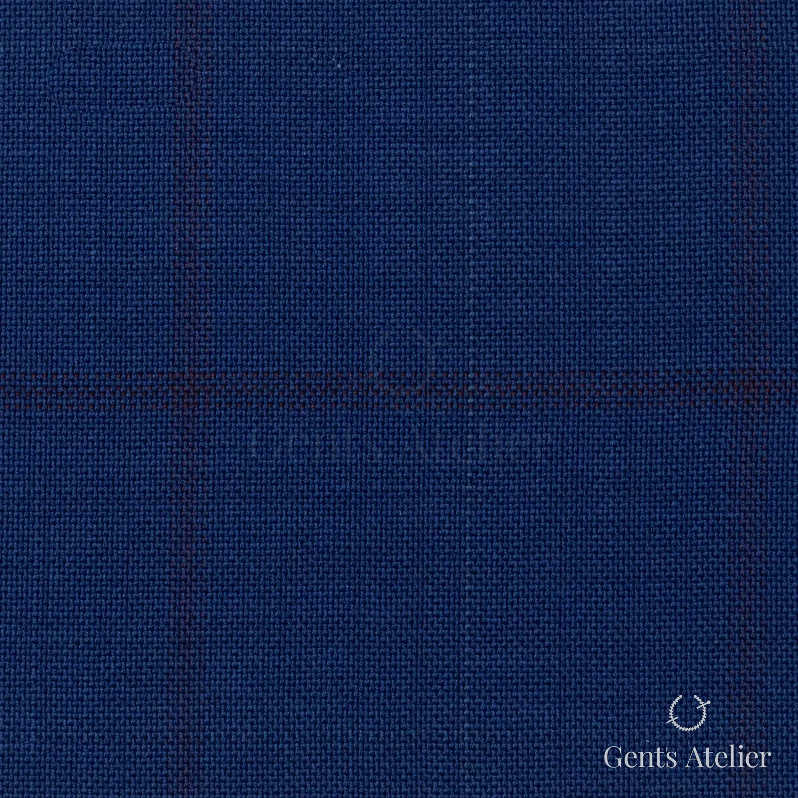 Костюмная ткань Marzoni 725 - 448 / 1400 — Тёмно-синий / Белый, полоса, 100% шерсть