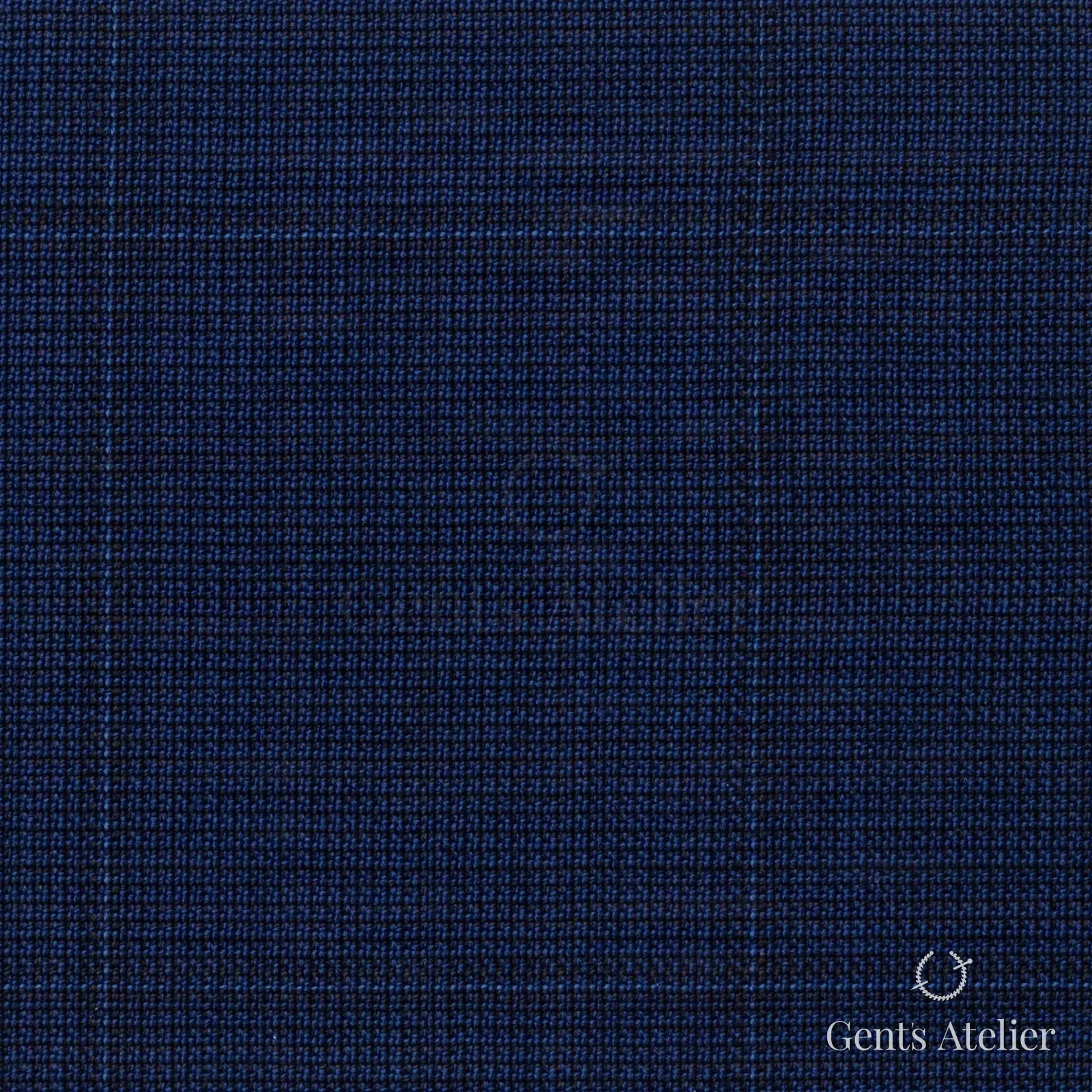 Костюмная ткань Marzoni 725 - 449 / 1300 — Тёмно-синий / Синий, гусиная лапка, 100% шерсть