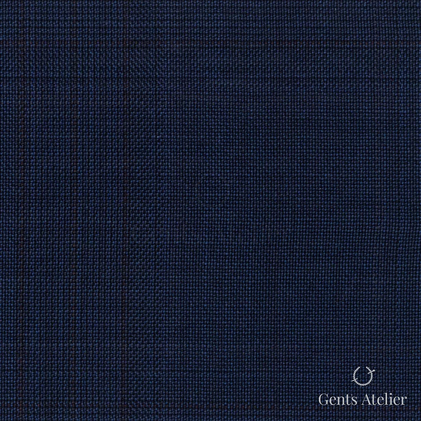 Костюмная ткань Marzoni 725 - 453 / 1400 — Тёмно-синий / Бордовый, однотонная, 100% шерсть