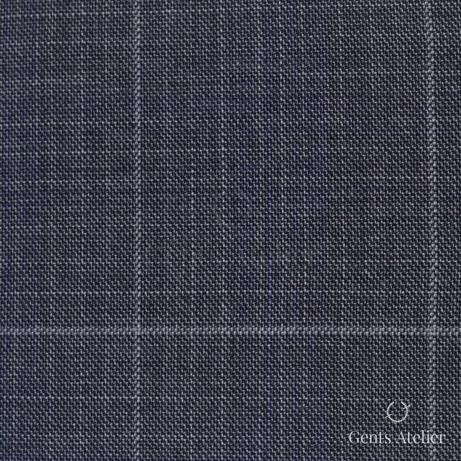 Костюмная ткань Marzoni 725 - 460 / 1300 — Серый, оконная клетка, 100% шерсть