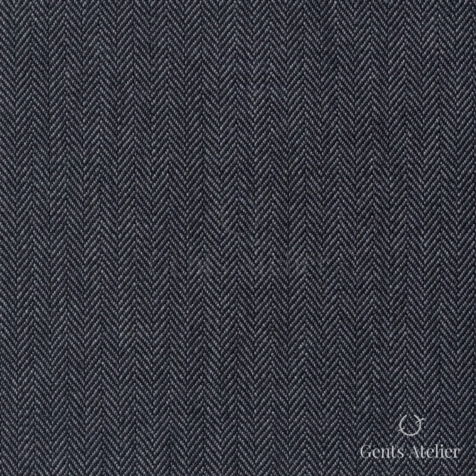 Костюмная ткань Marzoni 725 - 465 / 1400 — Серый, ёлочка, 100% шерсть