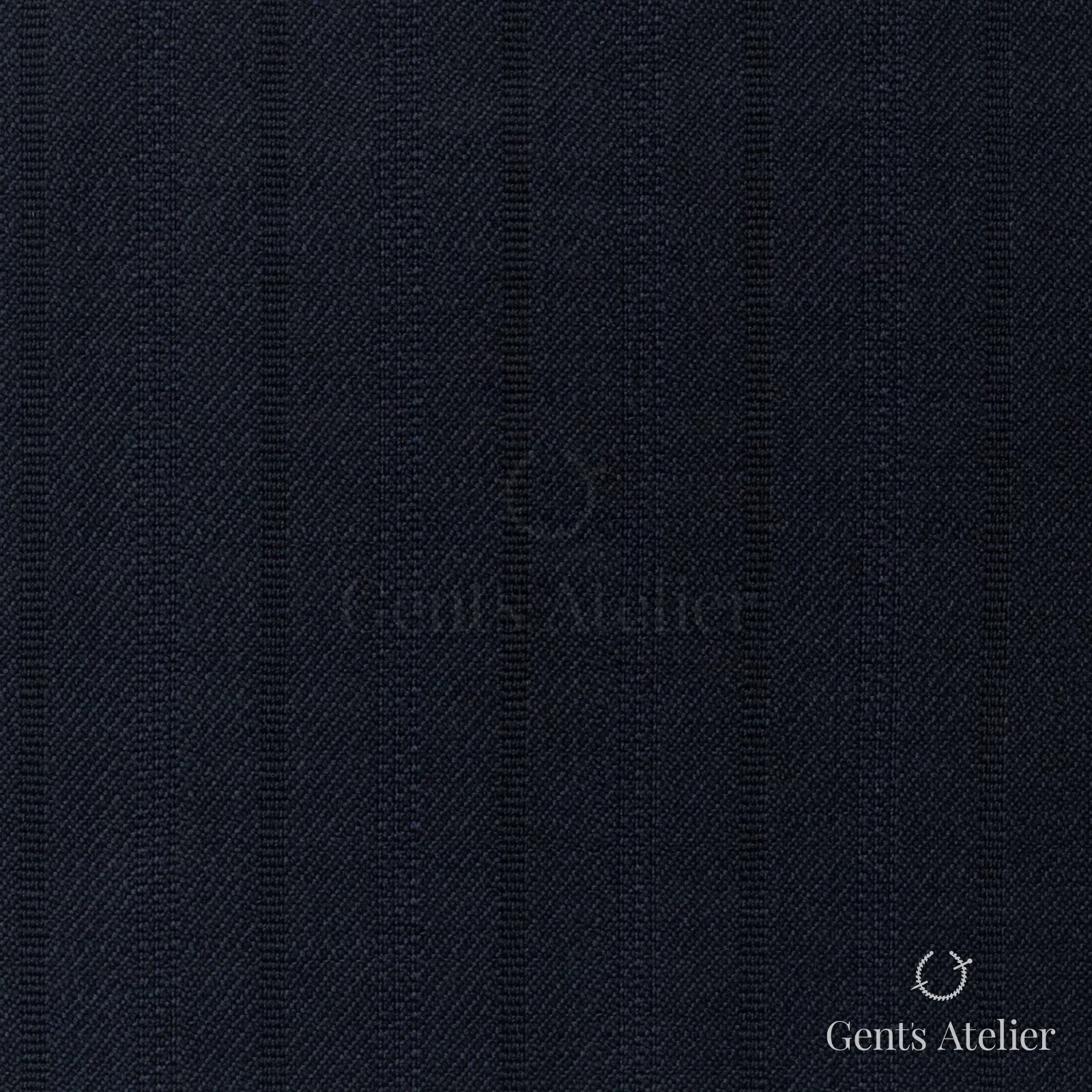 Костюмная ткань Marzoni 725 - 475 / 1300 — Тёмно-синий / Синий, полоса, 100% шерсть