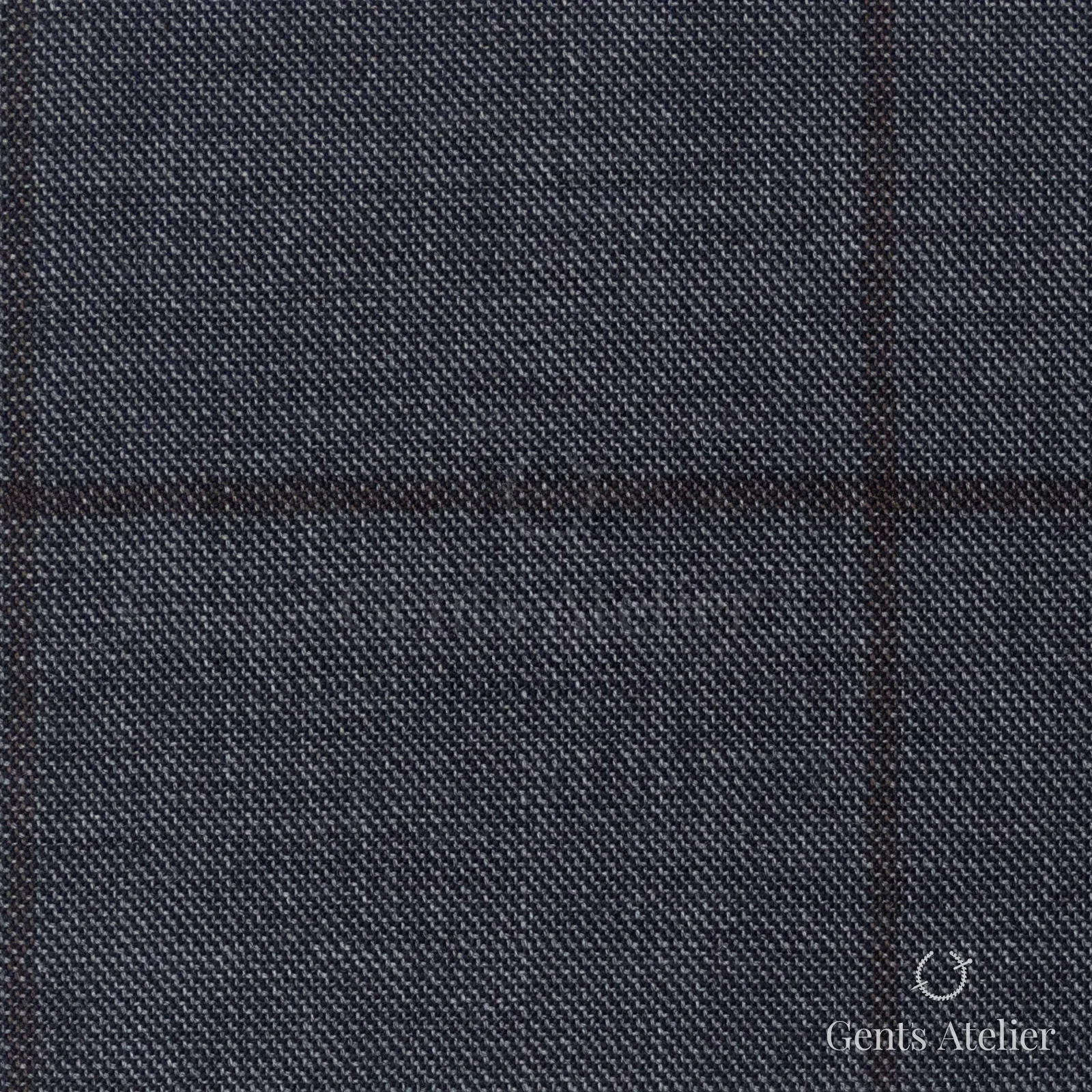 Костюмная ткань Marzoni 725 - 501 / 1500 — Серый / Tan, меланж, 100% шерсть