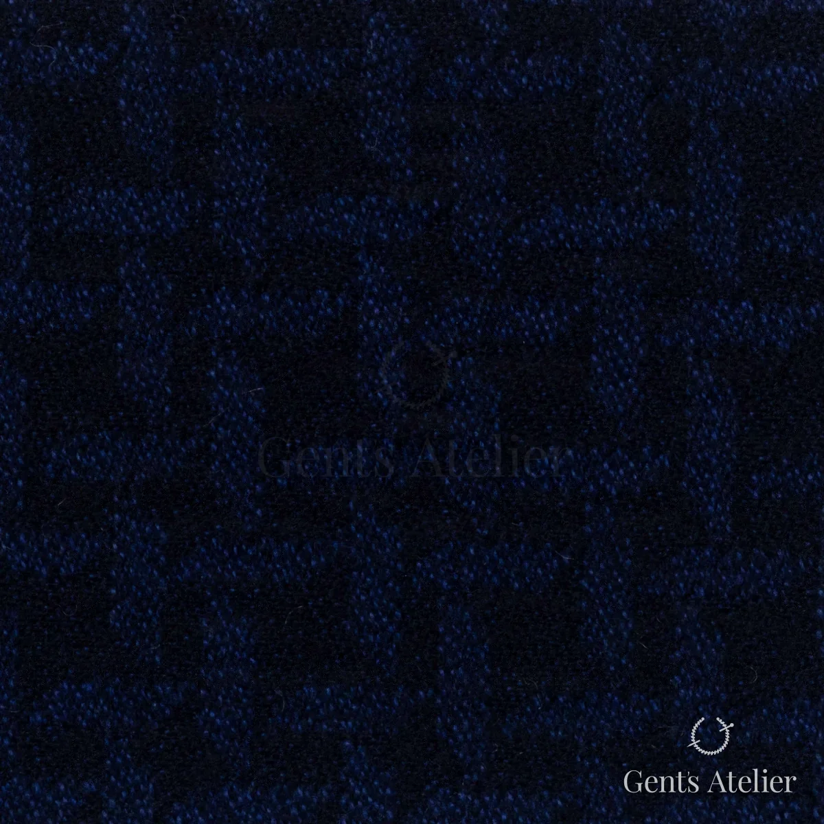 Костюмная ткань Marzoni 641 - 074 / 900 — Синий, виндоупейн, 55% Cotton, 45% шерсть