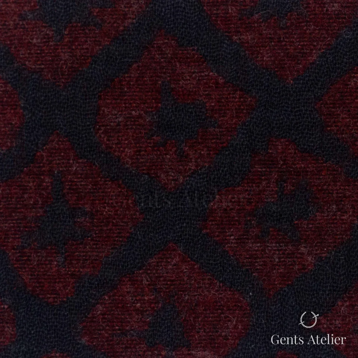 Костюмная ткань Marzoni 641 - 078 / 900 — Красный, в клетку, 52% шерсть, 48% Cotton