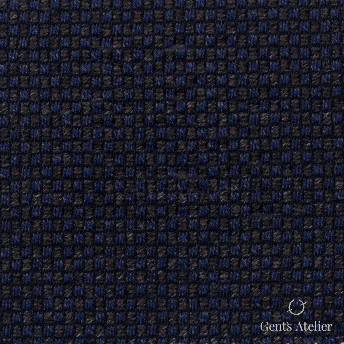 Костюмная ткань Marzoni 641 - 117 / 900 — Тёмно-фиолетовый, в клетку, 97% шерсть, 3% Cashmere