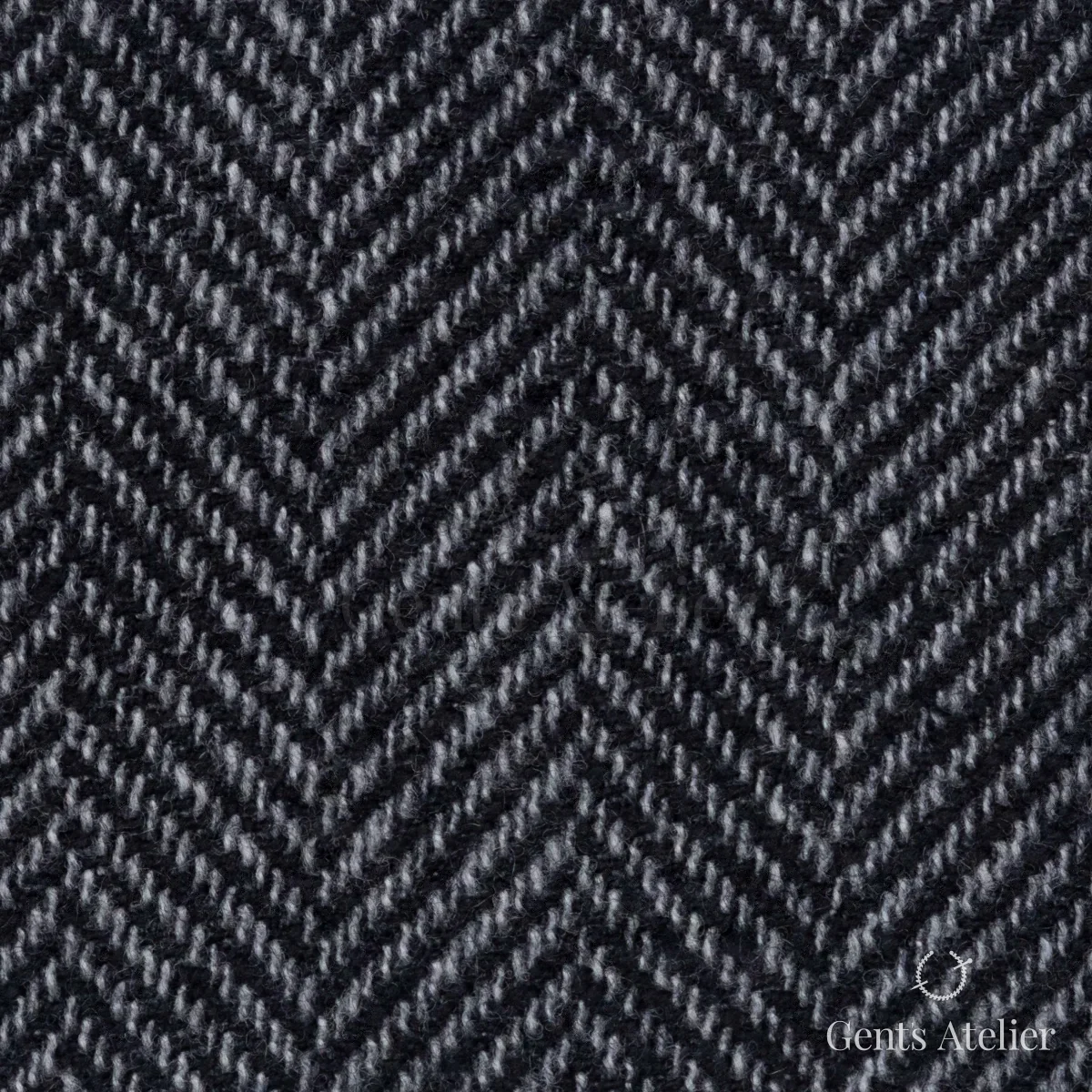 Костюмная ткань Marzoni 651 - 040 / 1500 — Серый, ёлочка, 95% шерсть, 5% Cashmere