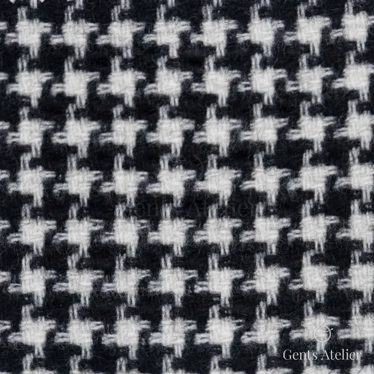 Костюмная ткань Marzoni 651 - 593 / 1500 — Чёрный / Белый, гусиная лапка, 95% шерсть, 5% Cashmere