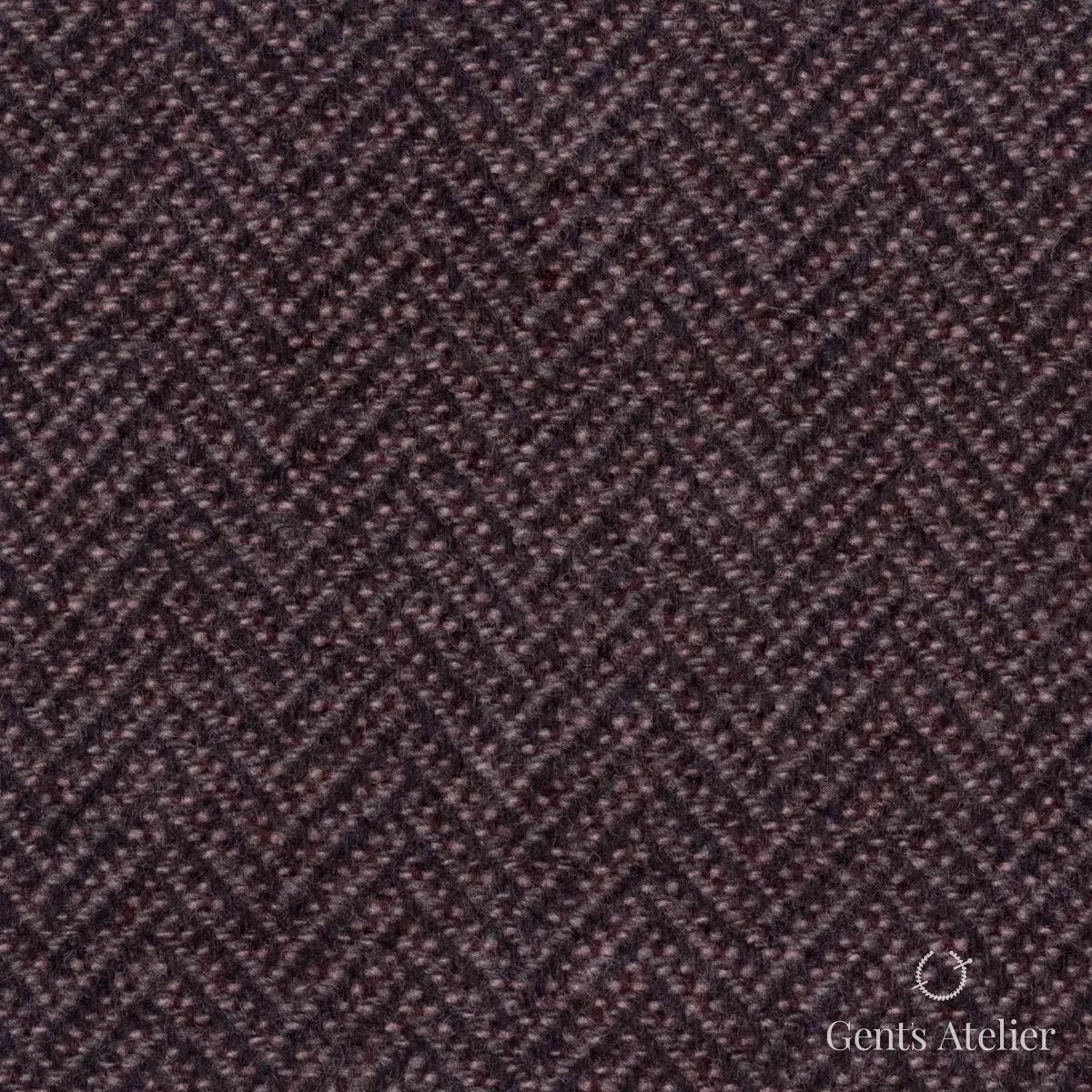 Костюмная ткань Marzoni 651 - 621 / 1500 — Бордовый, ёлочка, 90% шерсть, 10% Cashmere