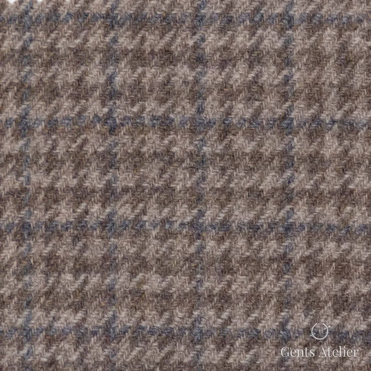 Костюмная ткань Marzoni 651 - 660 / 1200 — Светло-коричневый, виндоупейн, 90% шерсть, 10% Cashmere