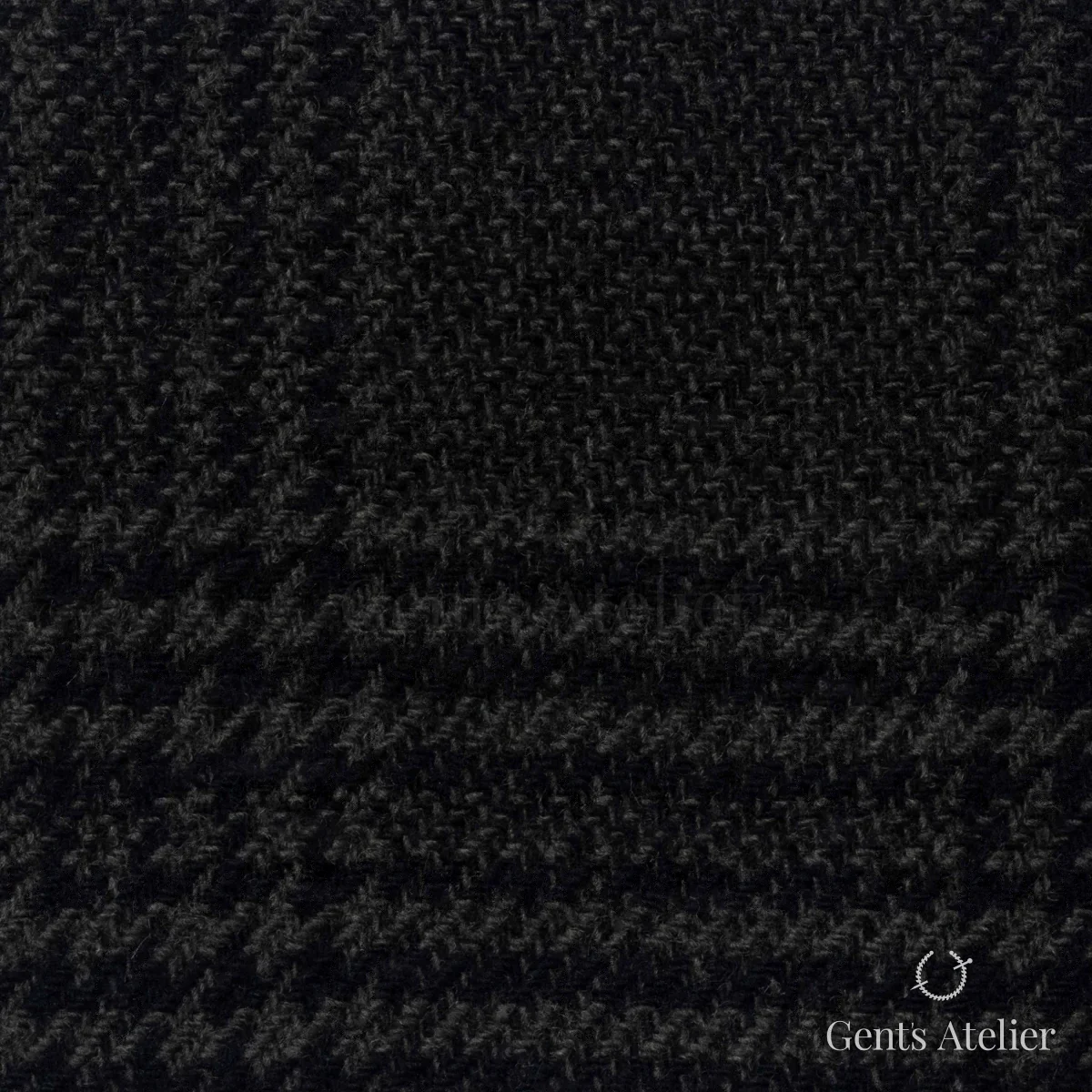 Костюмная ткань Marzoni 651 - 683 / 1500 — Оливковый / Чёрный, меланж, 90% шерсть, 10% Cashmere