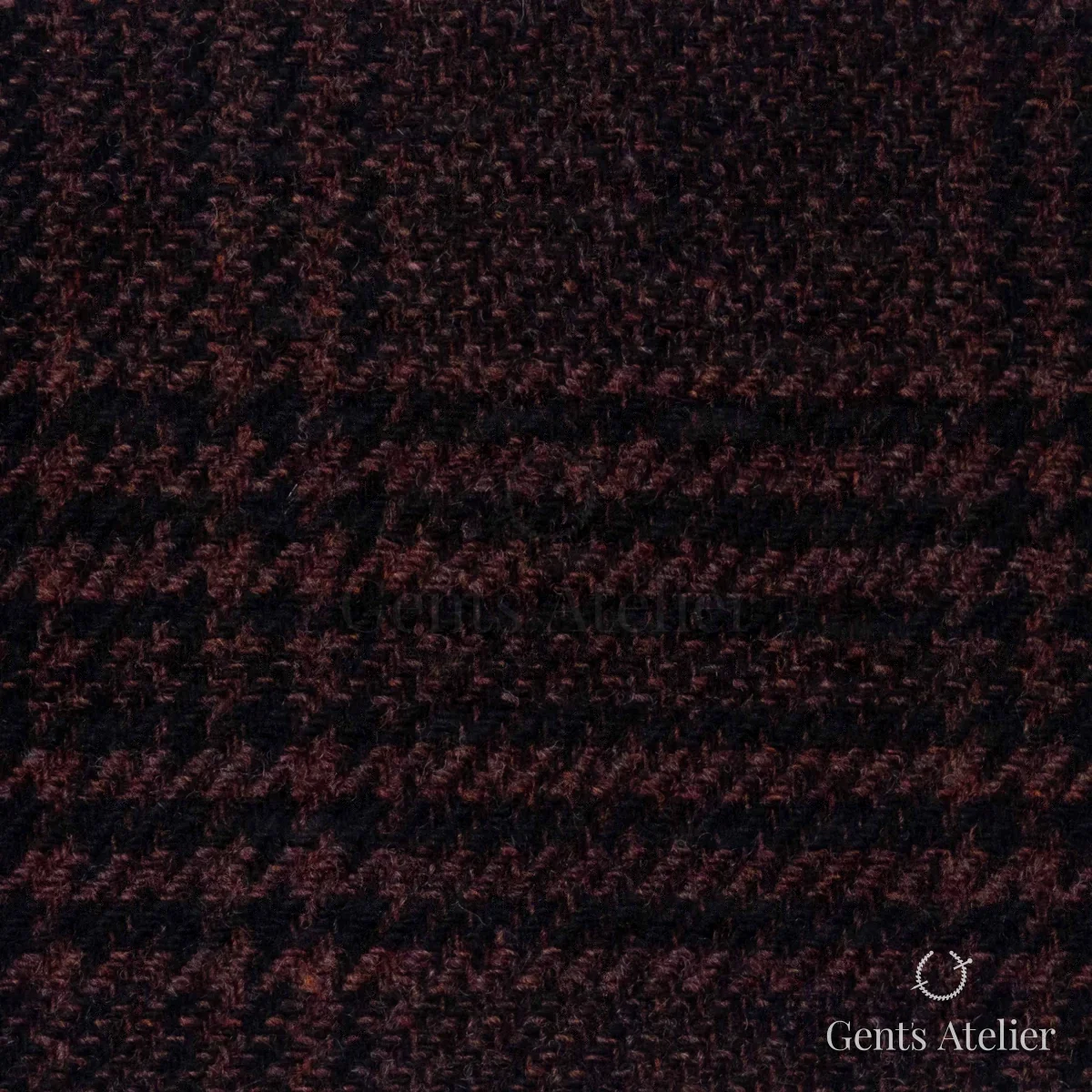 Костюмная ткань Marzoni 651 - 684 / 1500 — Красный / Чёрный, гусиная лапка, 90% шерсть, 10% Cashmere
