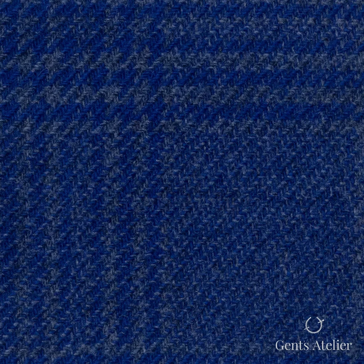 Костюмная ткань Marzoni 651 - 685 / 1500 — Синий / Синий, гусиная лапка, 90% шерсть, 10% Cashmere
