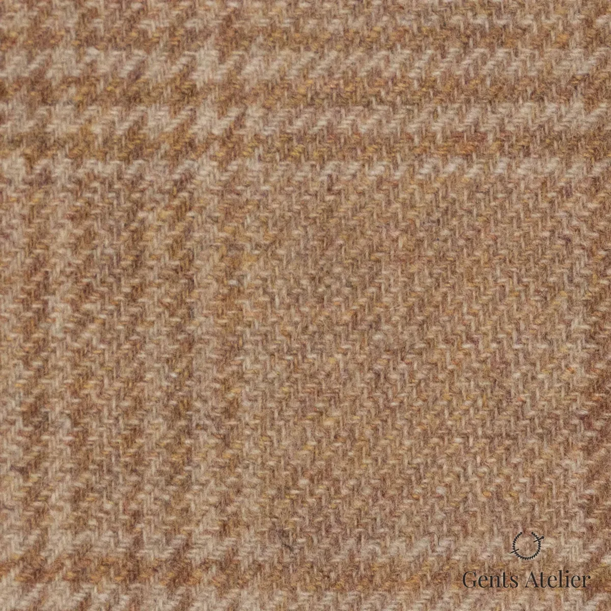 Костюмная ткань Marzoni 651 - 694 / 1500 — Светло-коричневый, ёлочка, 90% шерсть, 10% Cashmere