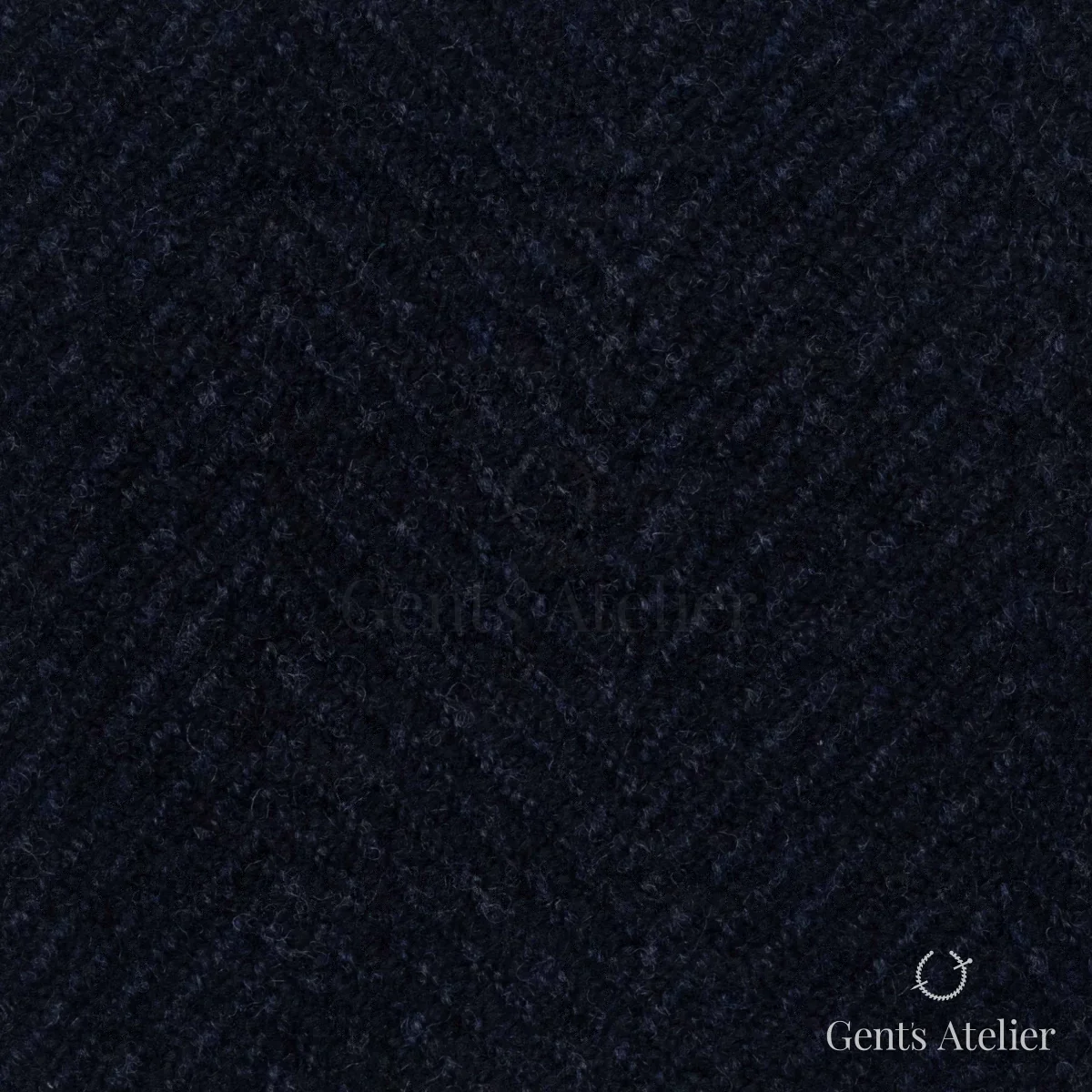 Костюмная ткань Marzoni 662 - 023 / 2200 — Тёмно-синий, диагональ, 90% шерсть / 10% Cashmere