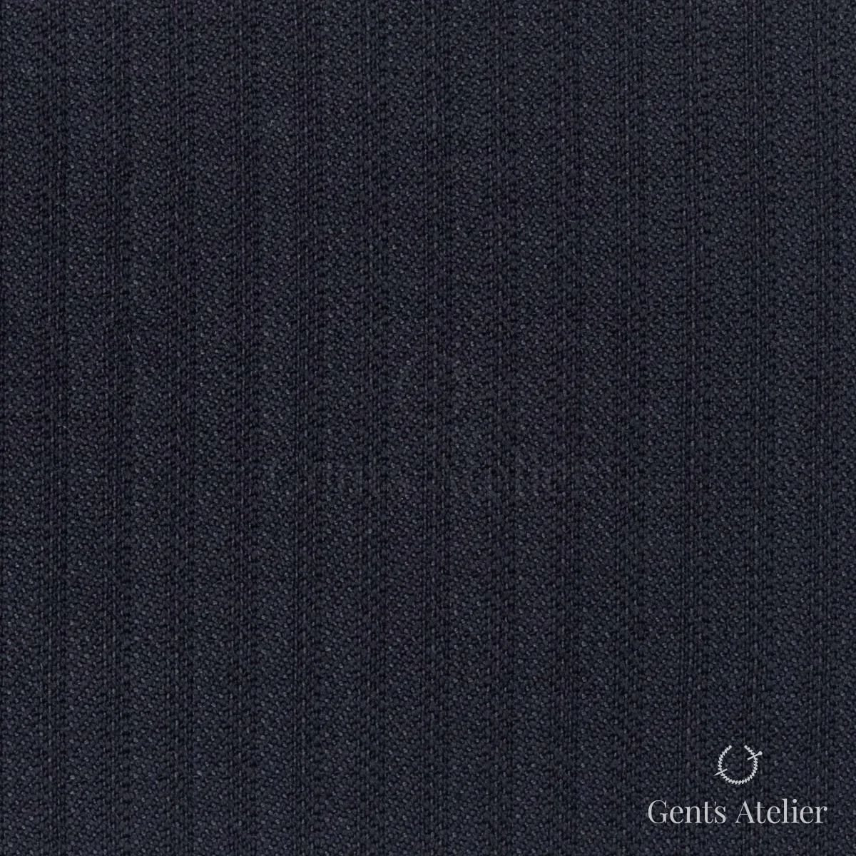 Костюмная ткань Marzoni 601 - 163 / 1100 — Тёмно-синий, в полоску, 82% шерсть, 18% Silk
