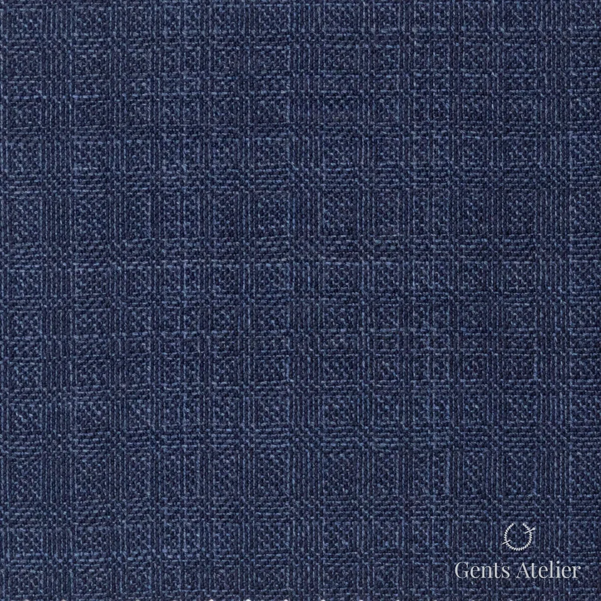 Костюмная ткань Marzoni 609 - 412 / 1000 — Синий, в клетку, 100% шерсть