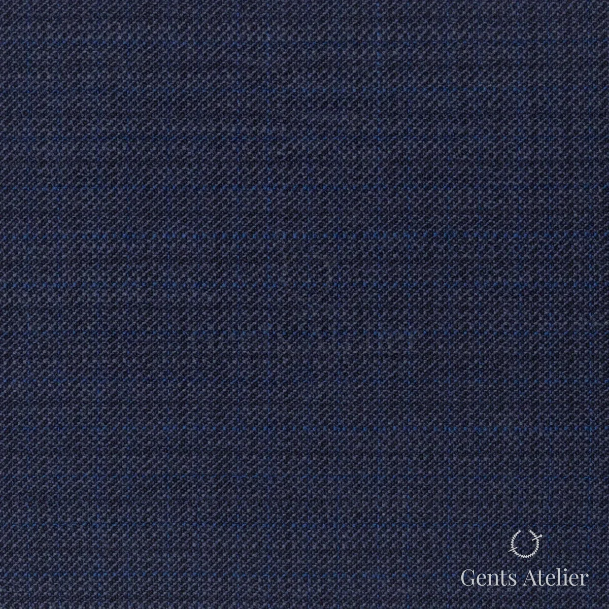 Костюмная ткань Marzoni 609 - 578 / 900 — Тёмно-синий, виндоупейн, 100% шерсть