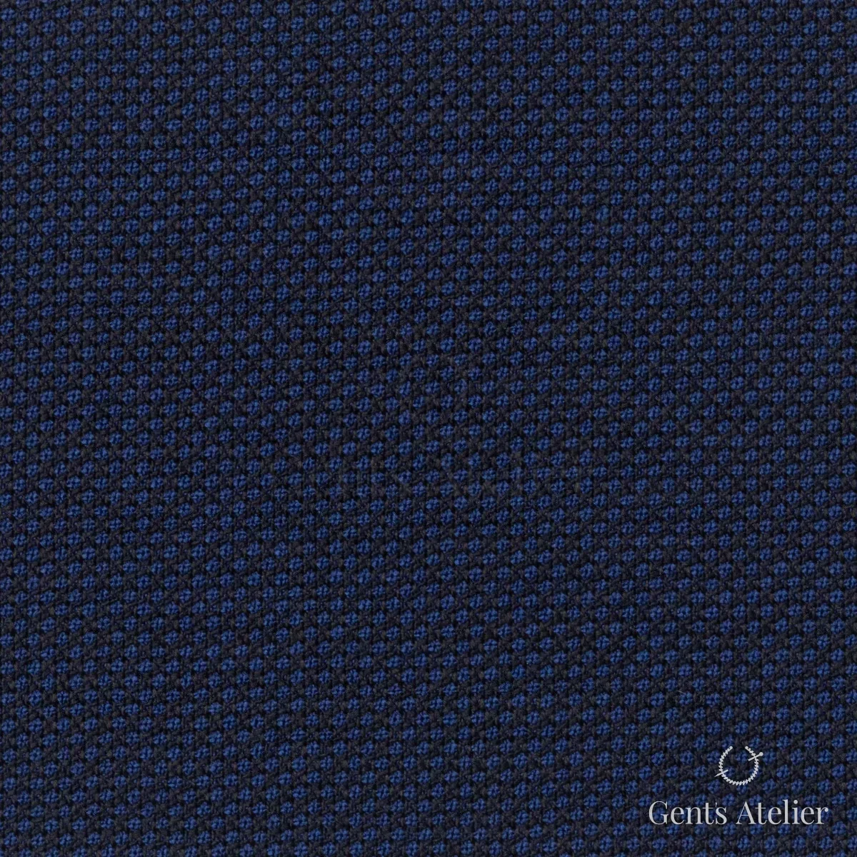 Костюмная ткань Marzoni 609 - 752 / 1000 — Синий, меланж, 100% шерсть
