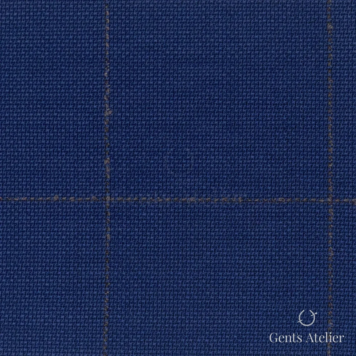 Костюмная ткань Marzoni 609 - 793 / 1000 — Синий / Коричневый, виндоупейн, 100% шерсть