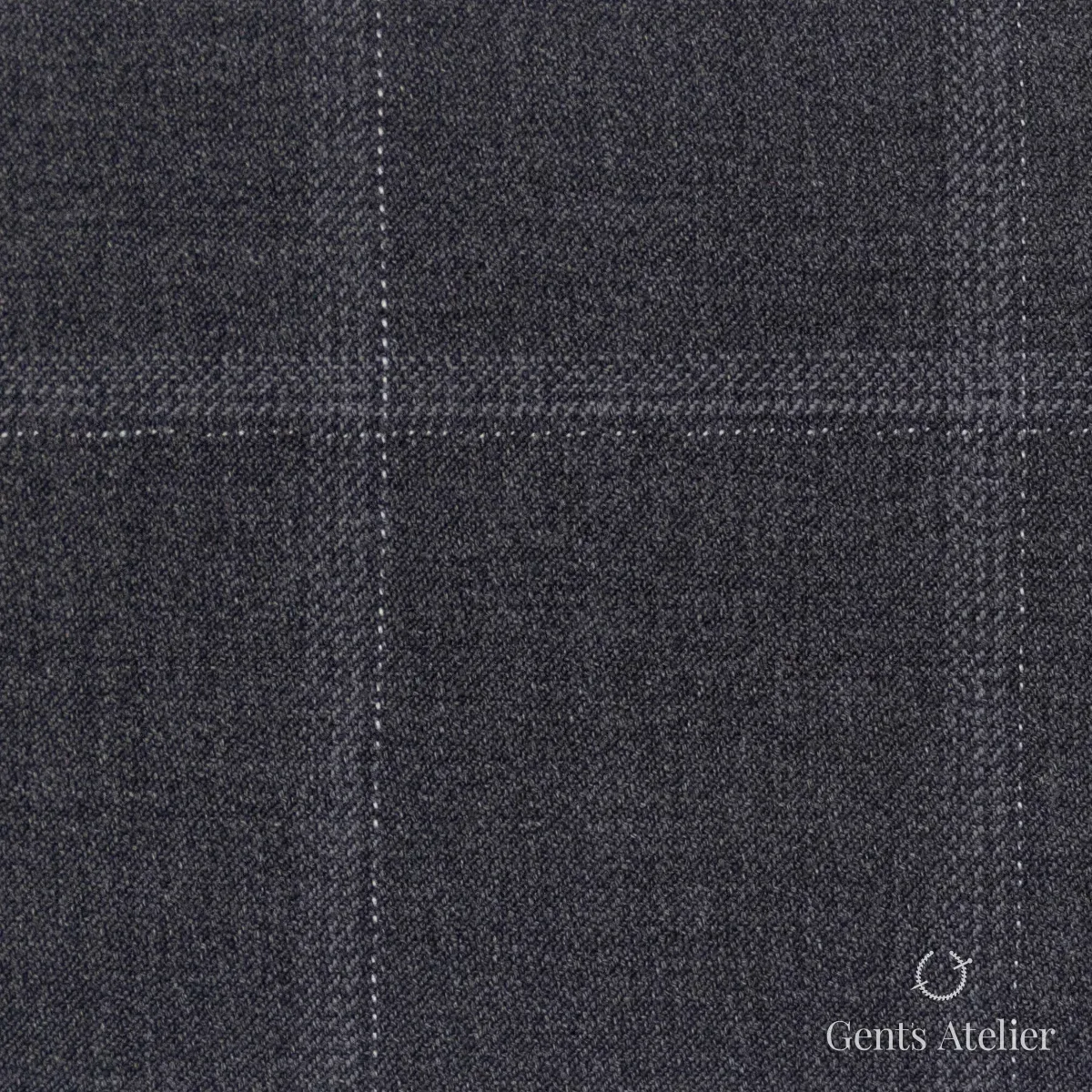 Костюмная ткань Marzoni 609 - 821 / 1000 — Тёмно-серый / Светло-серый, виндоупейн, 100% шерсть